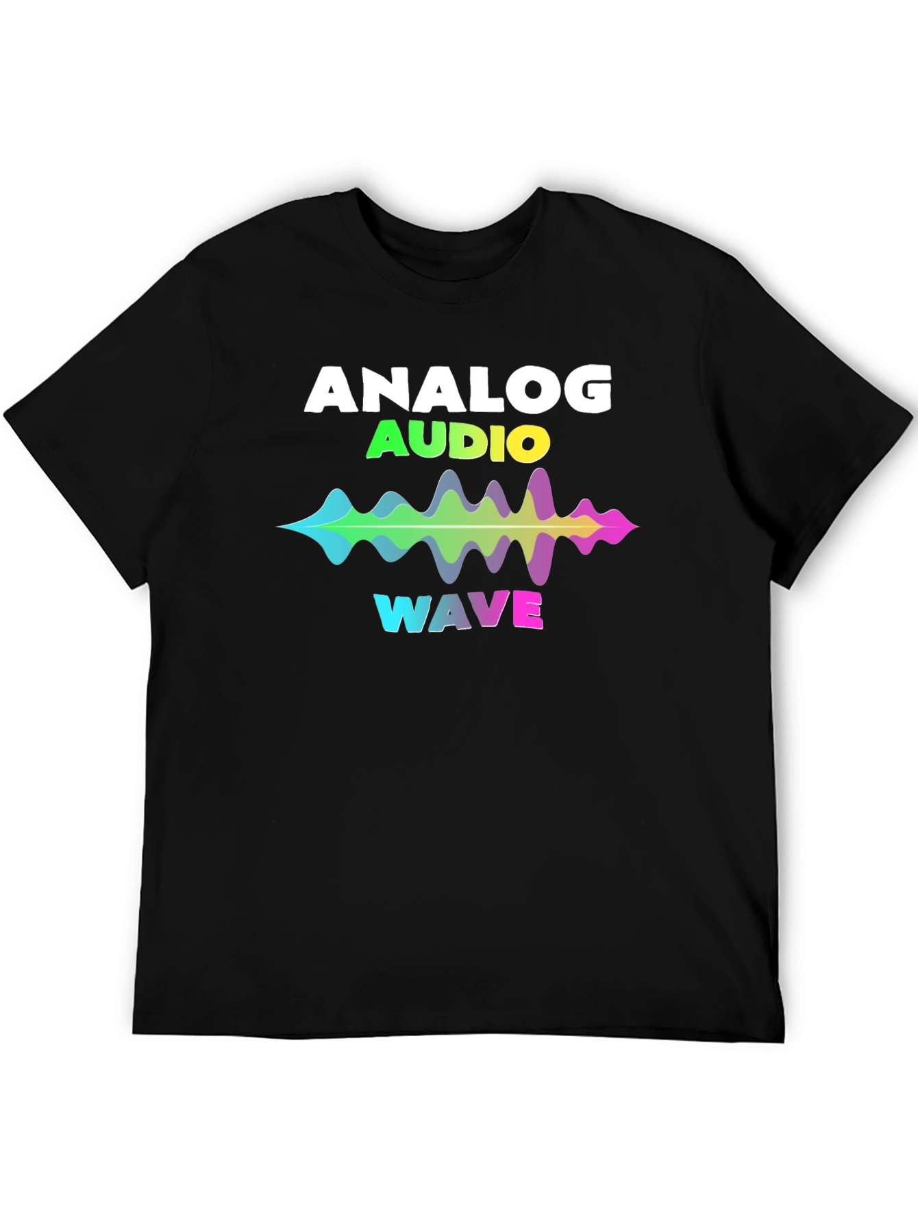 Analog Audio Wave Graphic T-Shirt - Music Lover Tee