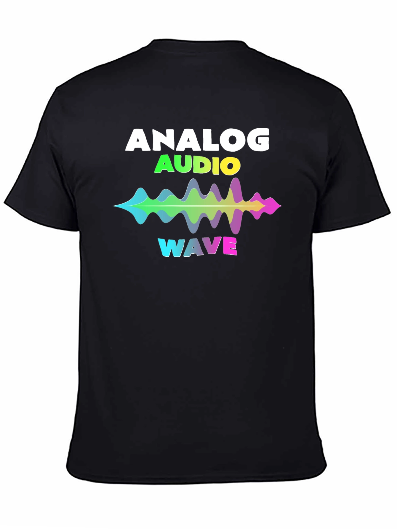 Analog Audio Wave Graphic T-Shirt - Music Lover Tee