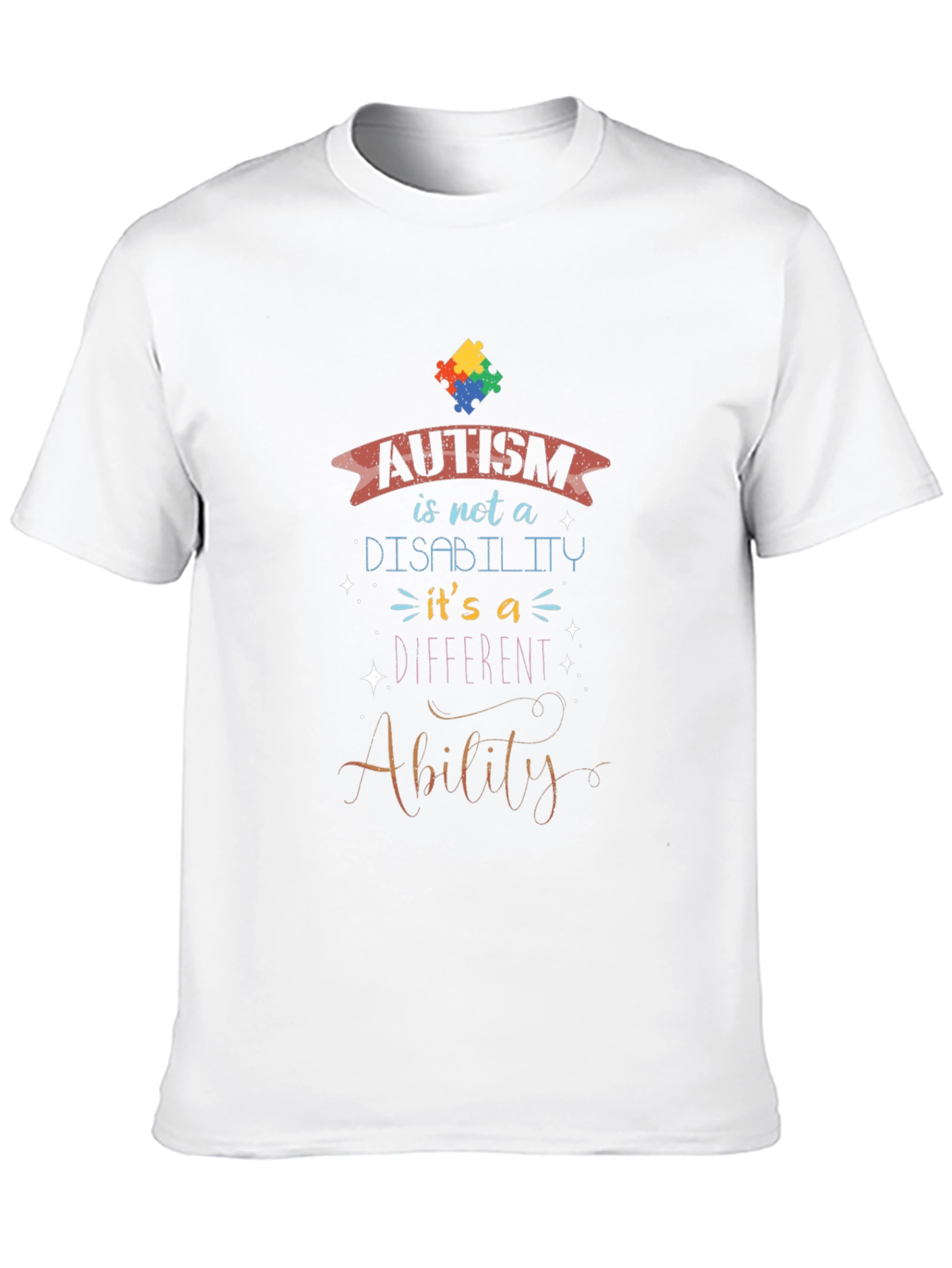 Autism Awareness T-Shirt - Ability Not Disability