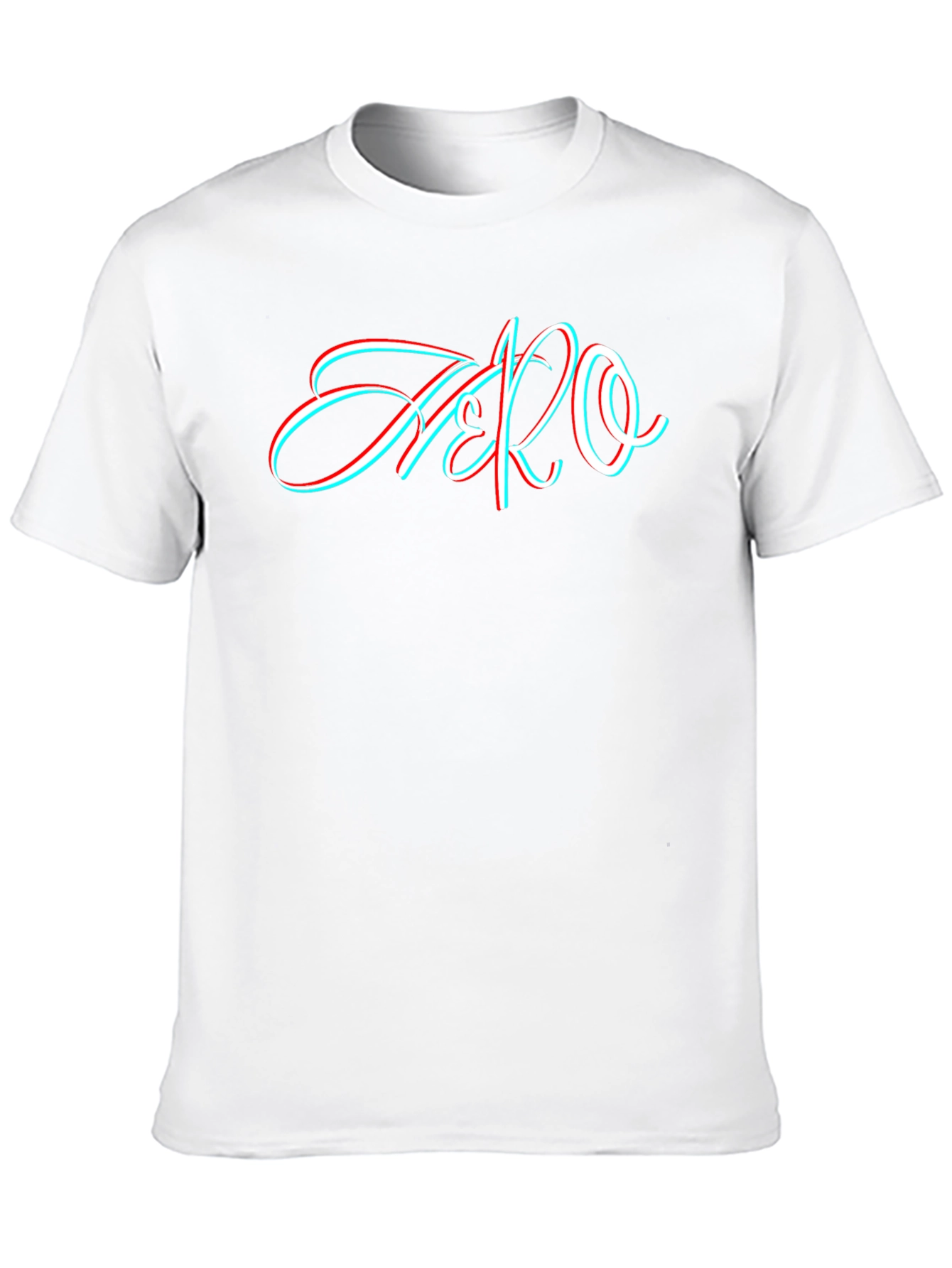 Stylish Black T-Shirt with 3D Style Zero Graphic