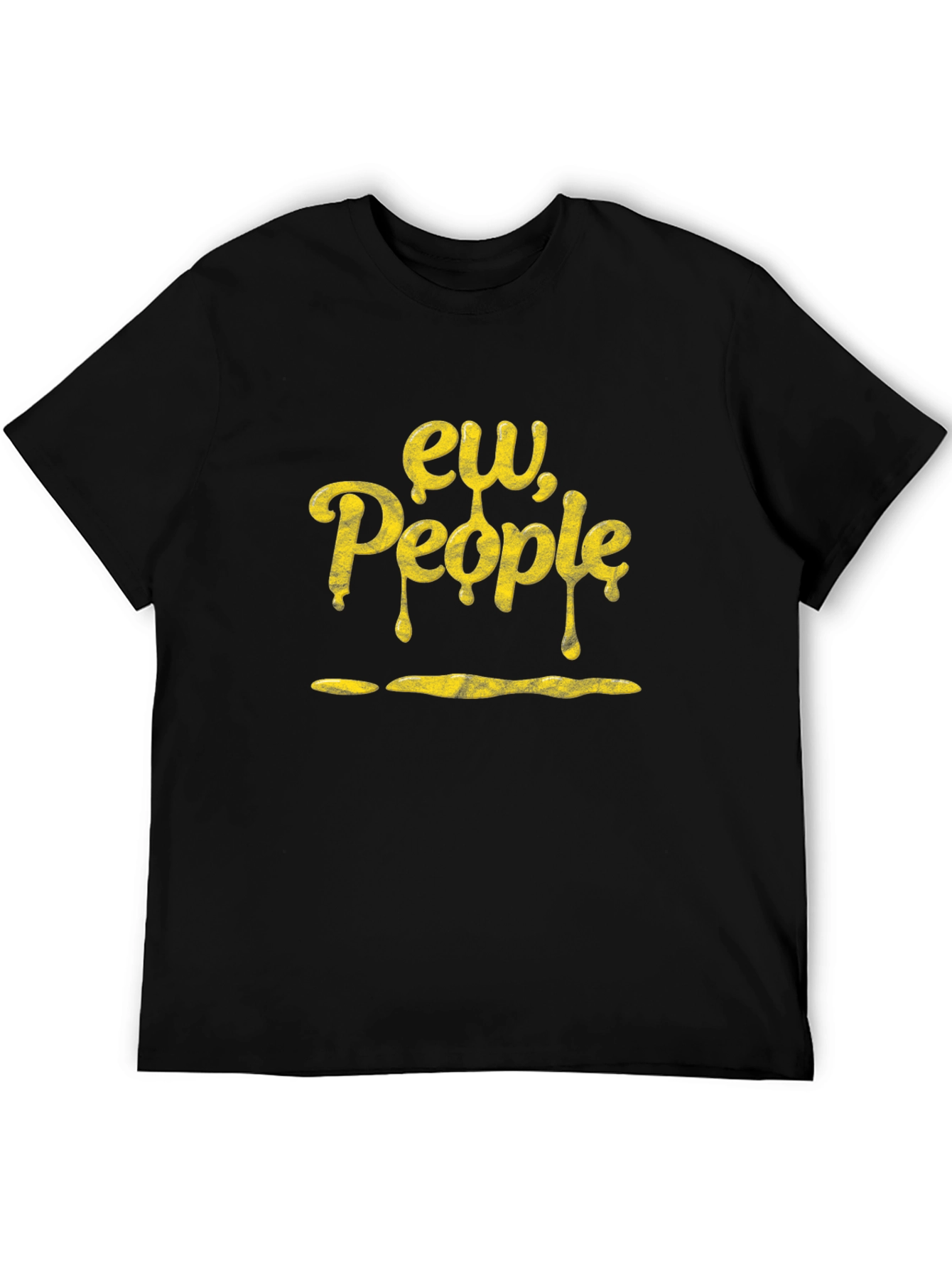 Ew People Graphic Tee - Black Cotton T-Shirt