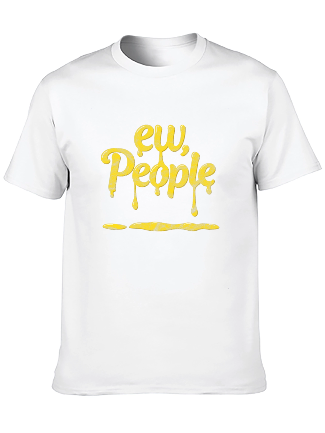 Ew People Graphic Tee - Black Cotton T-Shirt