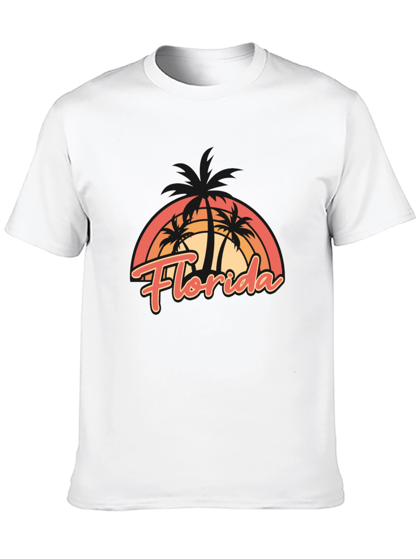 Florida Palm Trees T-Shirt - Retro Style