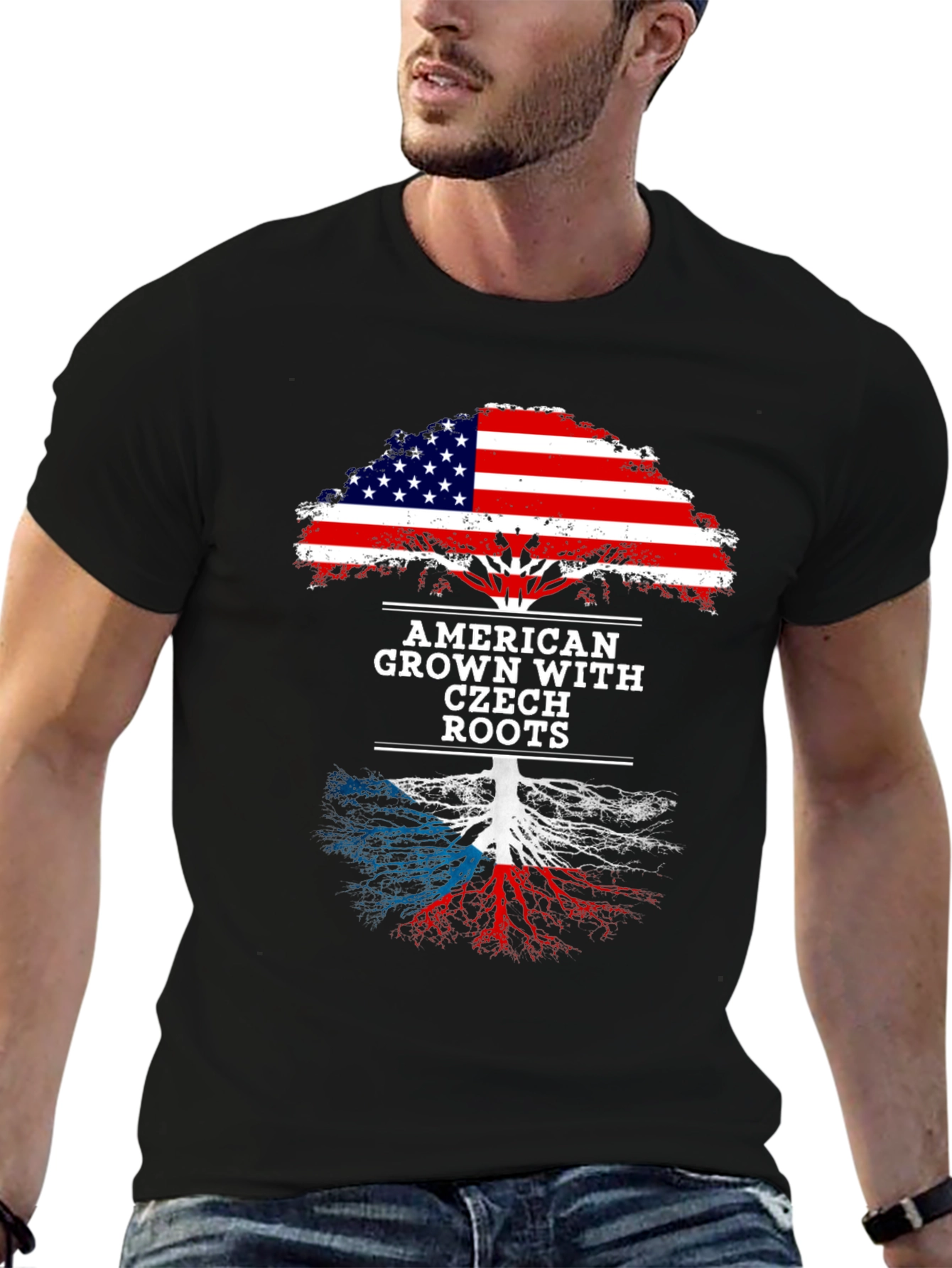 American Grown Czech Roots Tree T-Shirt