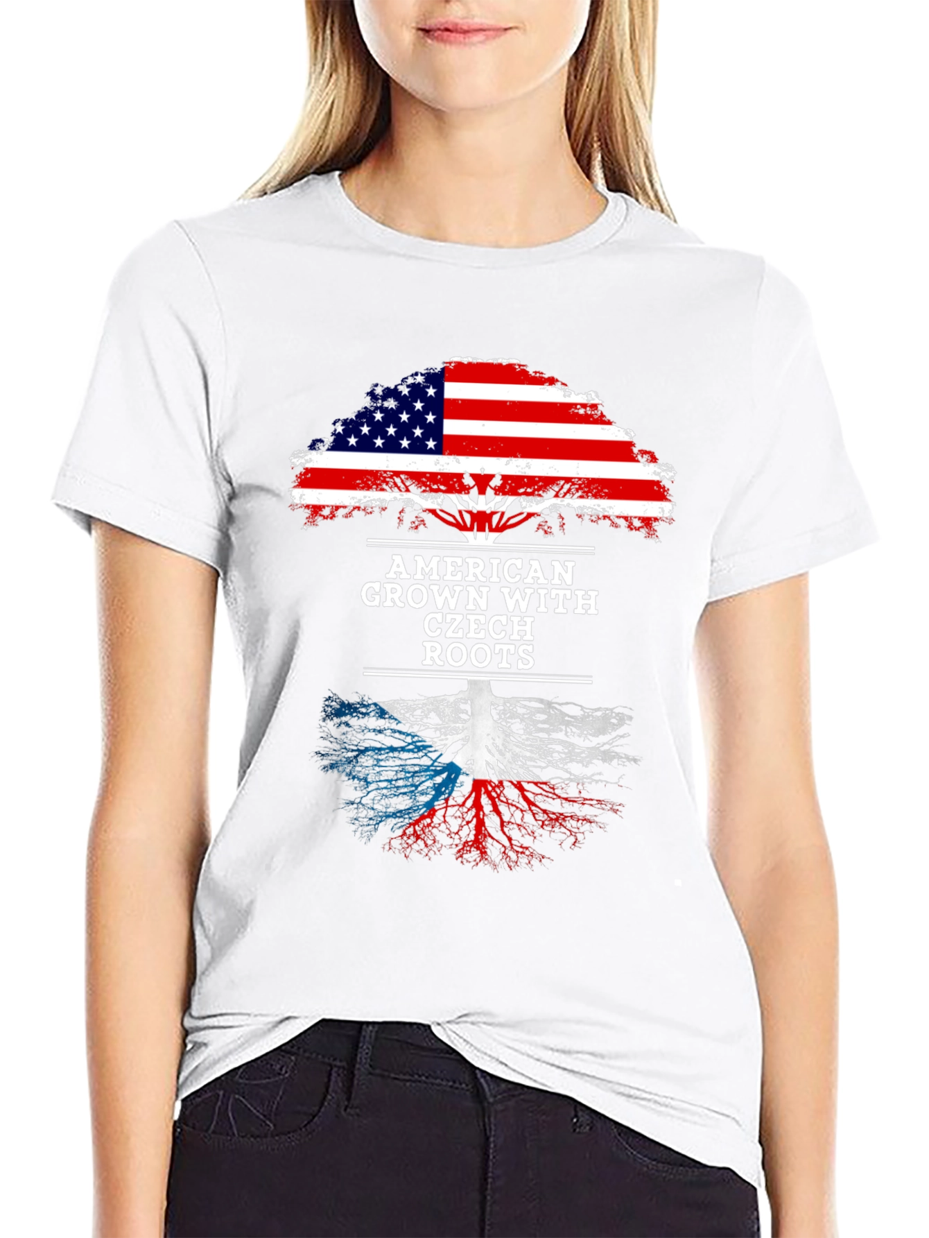 American Grown Czech Roots Tree T-Shirt