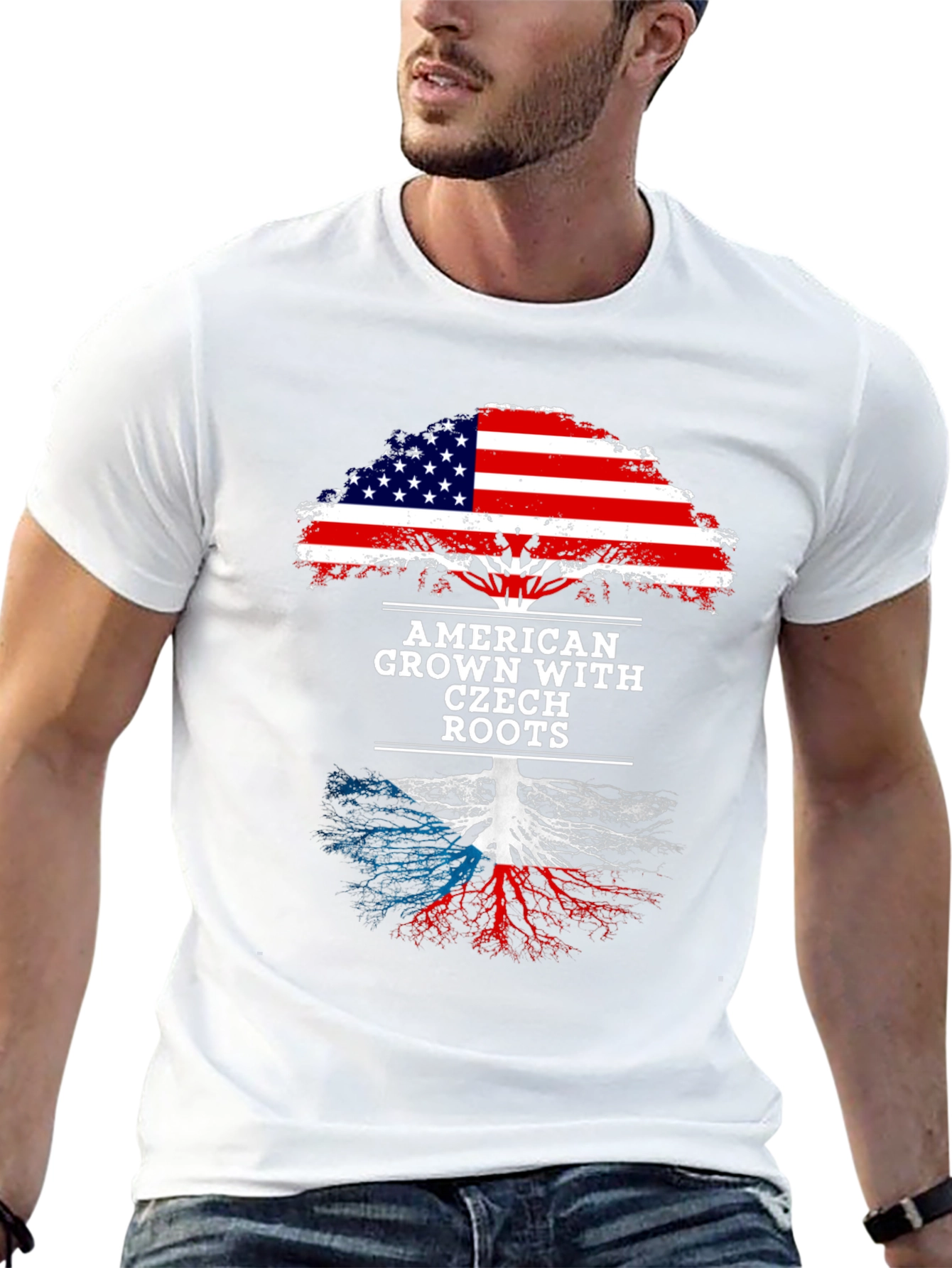American Grown Czech Roots Tree T-Shirt