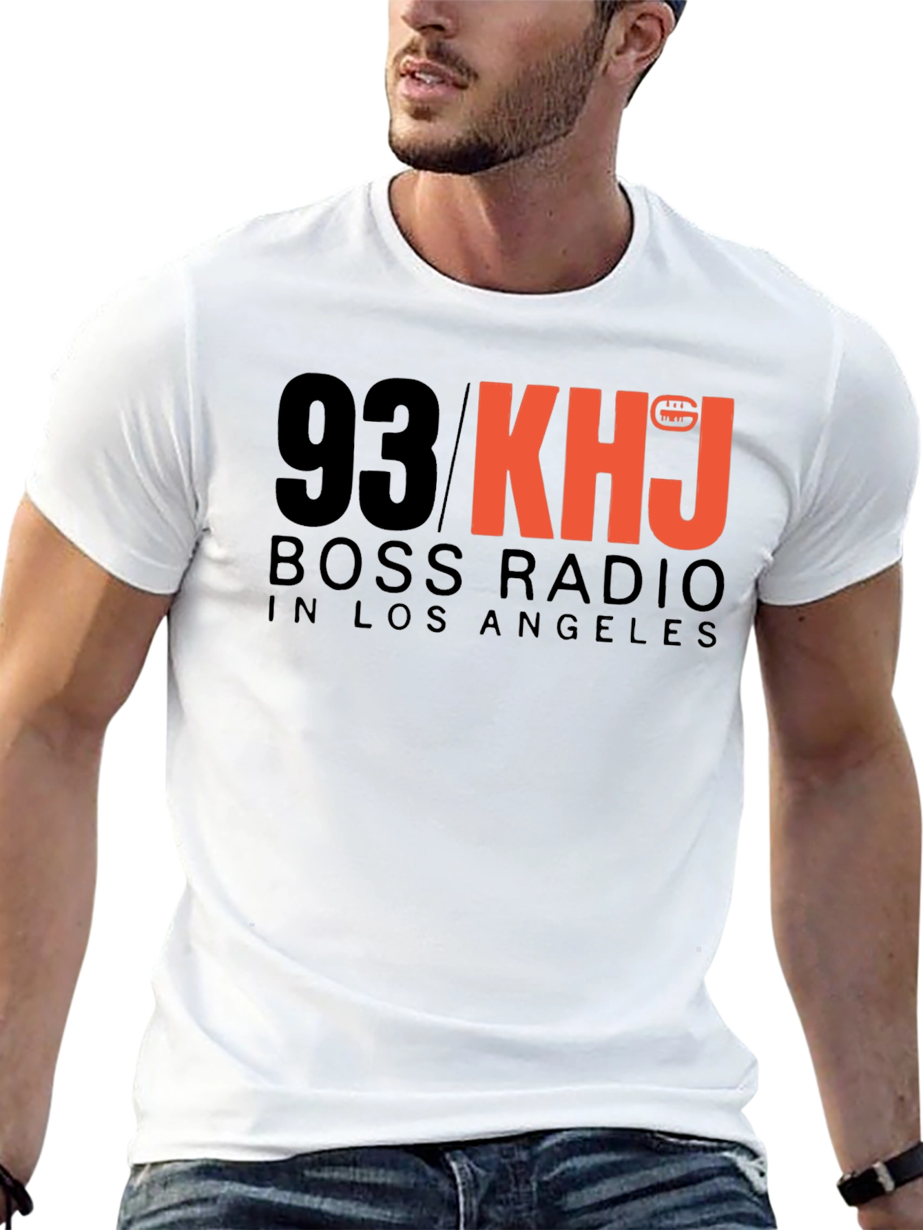93 KHJ Boss Radio Black T-Shirt
