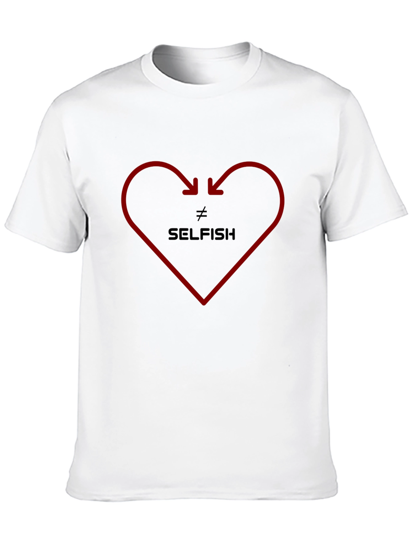 Not Selfish Heart Graphic Tee