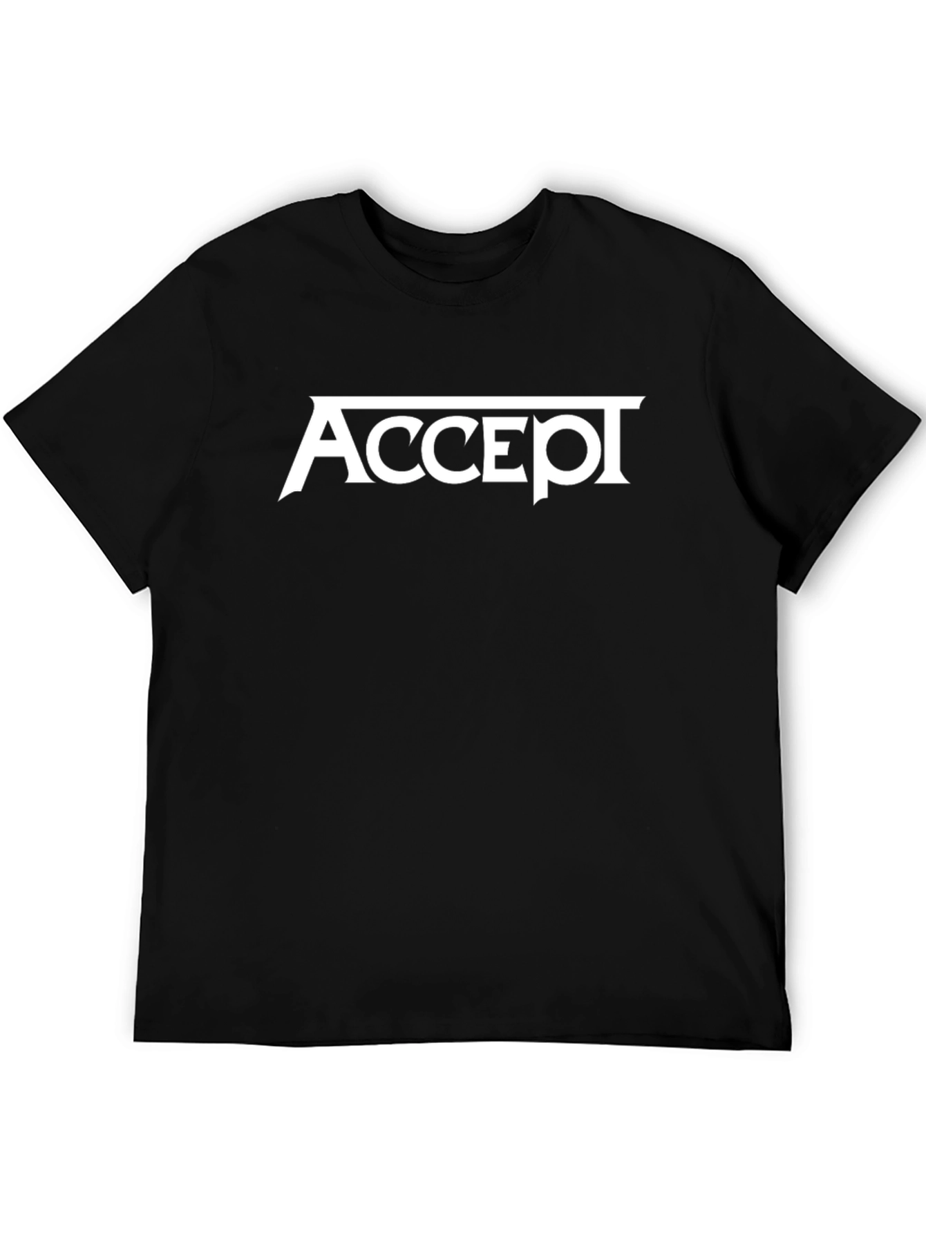 Accept Band Logo Black T-Shirt - Classic Rock Tee