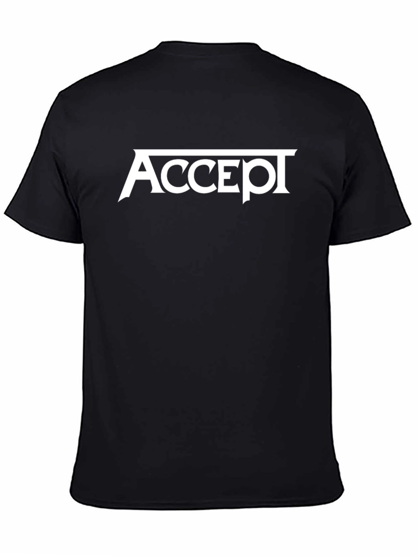 Accept Band Logo Black T-Shirt - Classic Rock Tee