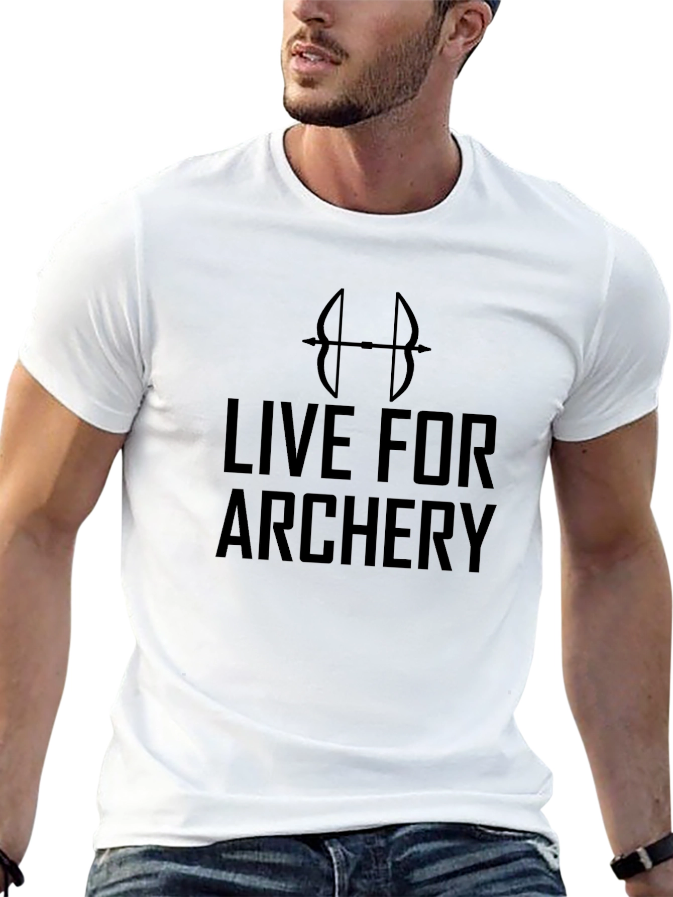 Live for Archery Graphic T-Shirt - Black