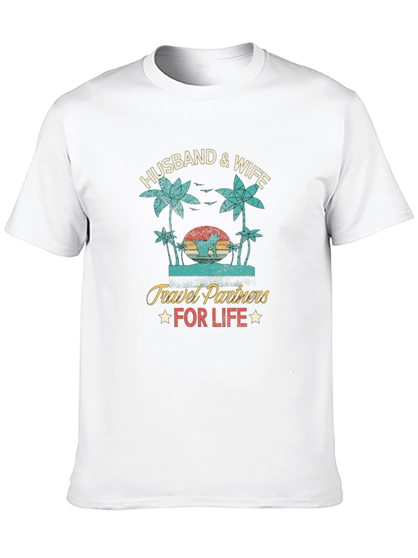 Husband & Wife Travel Partners Graphic Tee