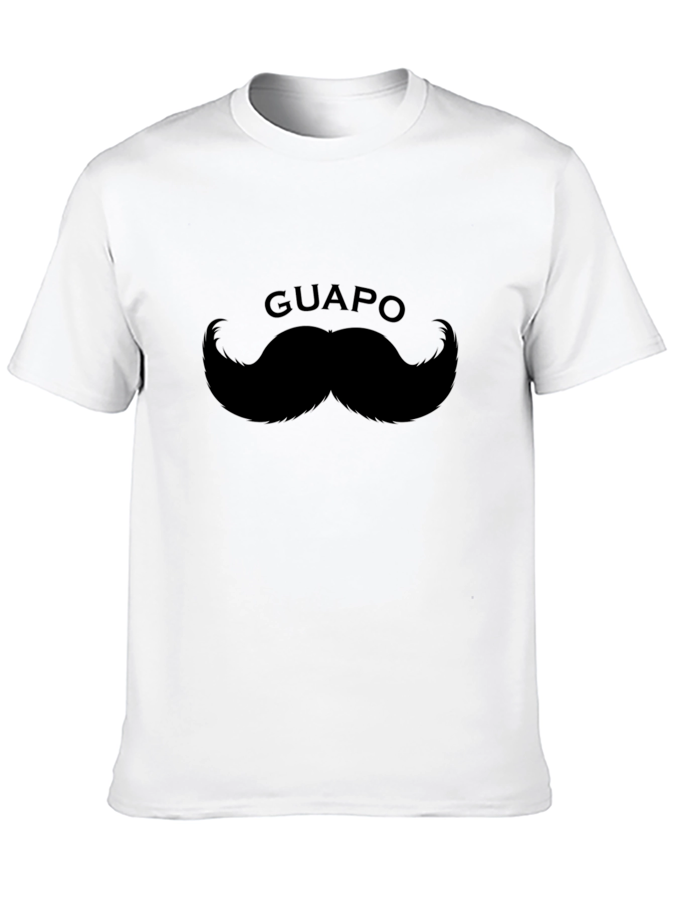 Guapo Mustache Black Graphic Tee