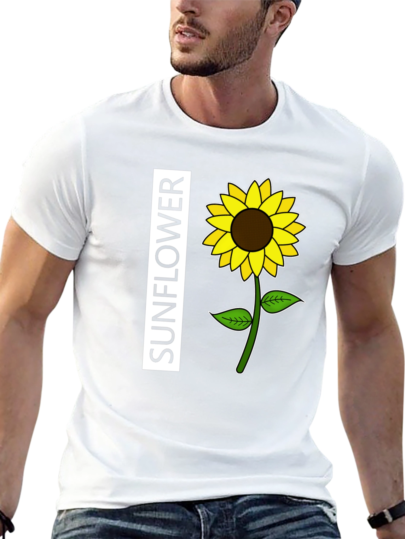 Sunflower Graphic T-Shirt - Casual Style