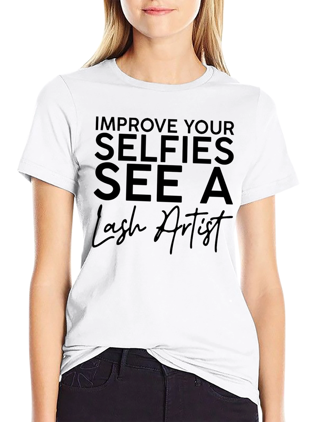 Selfie Lash Artist Graphic Tee