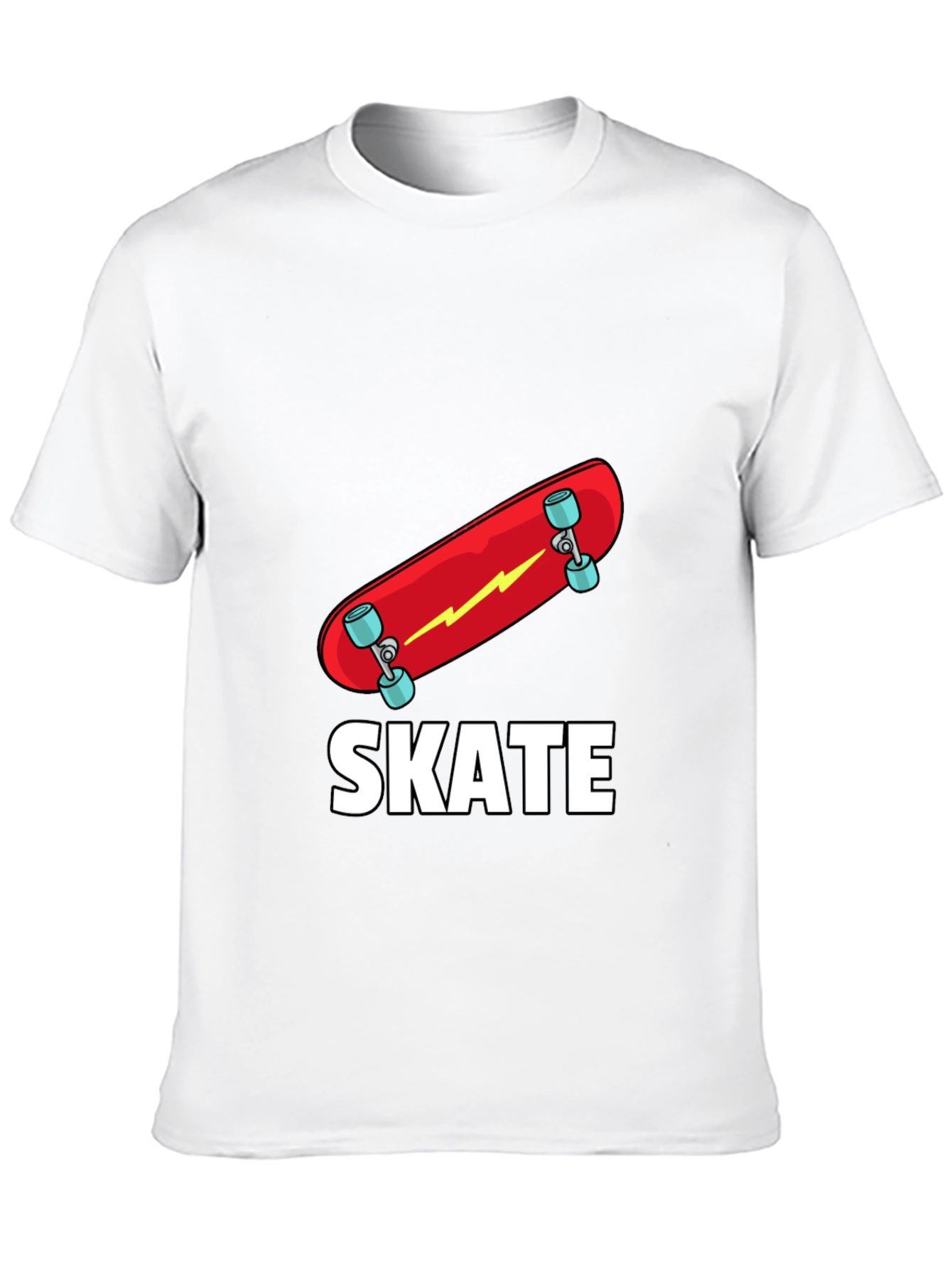 Skate T-Shirt - Red Skateboard Graphic Tee