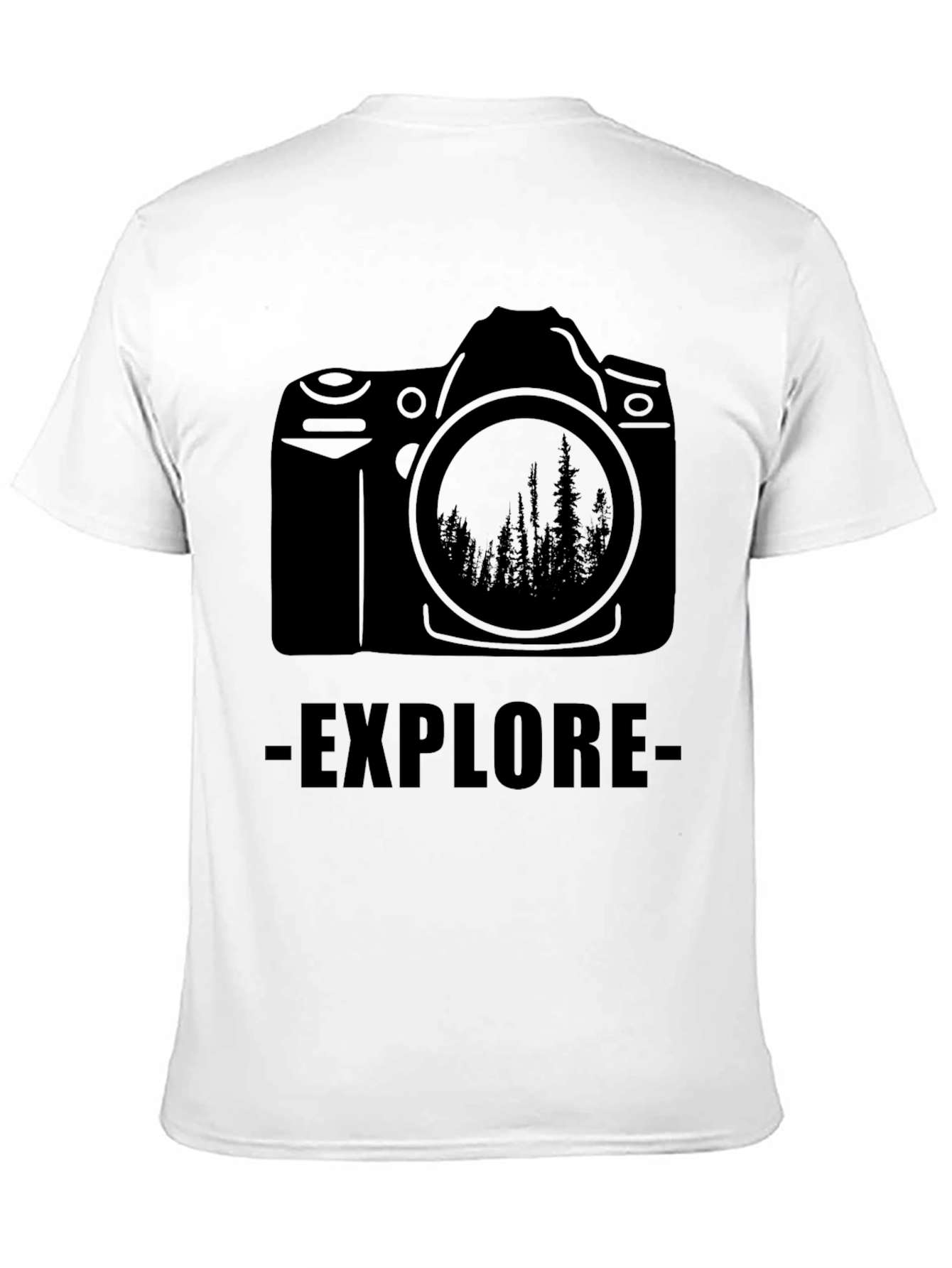 Explore Camera Graphic Tee - Black