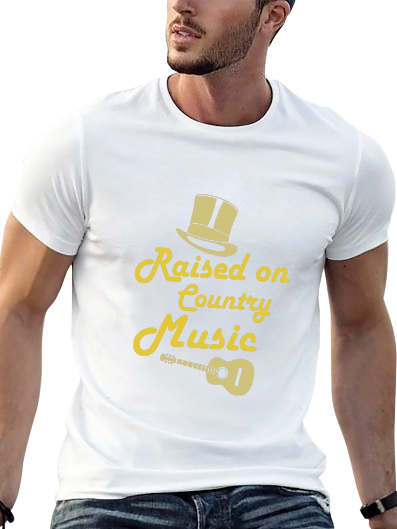 Country Music T-Shirt - Raised on Country Music Design