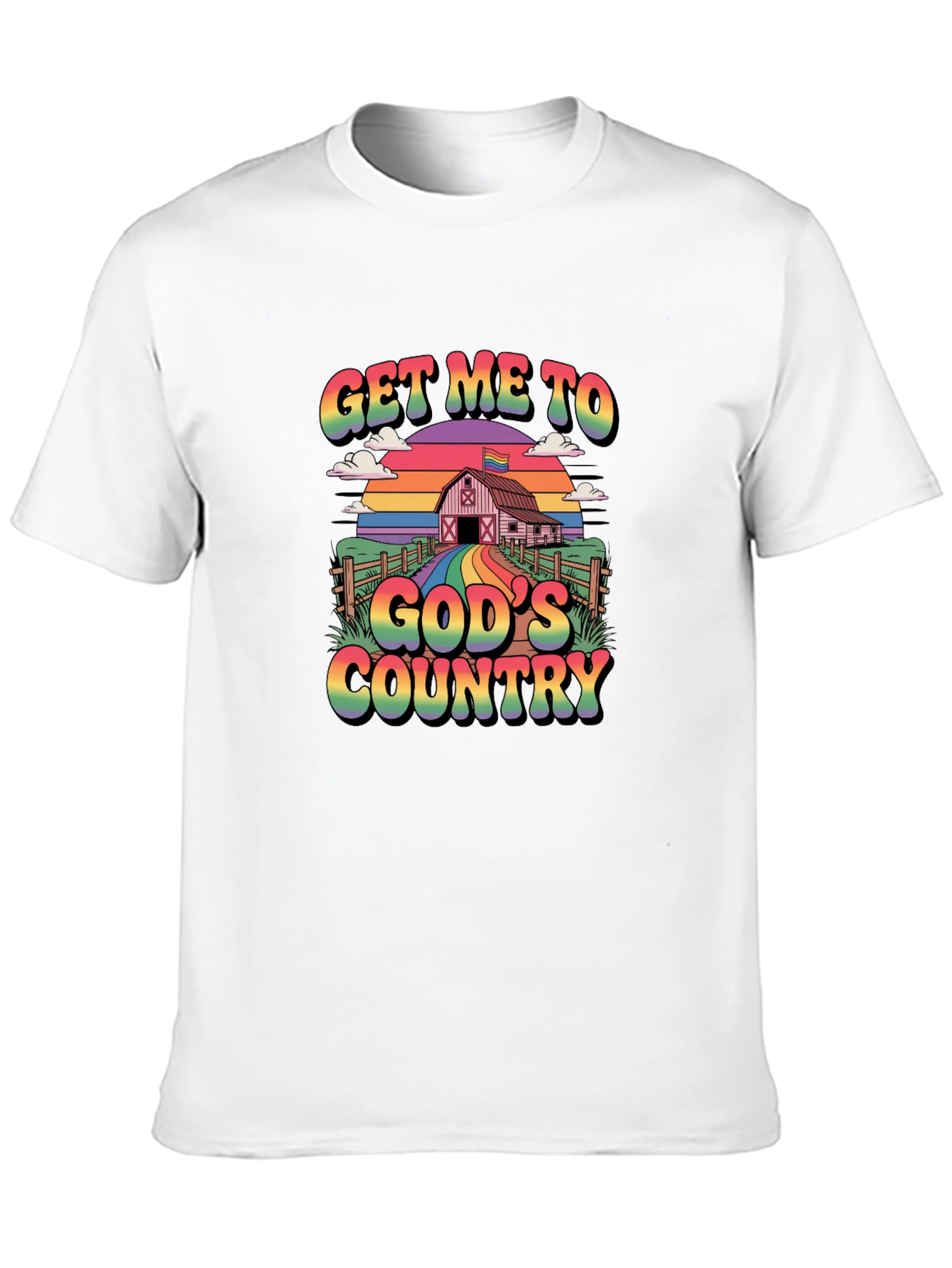 Get Me To Gods Country Pride T-Shirt