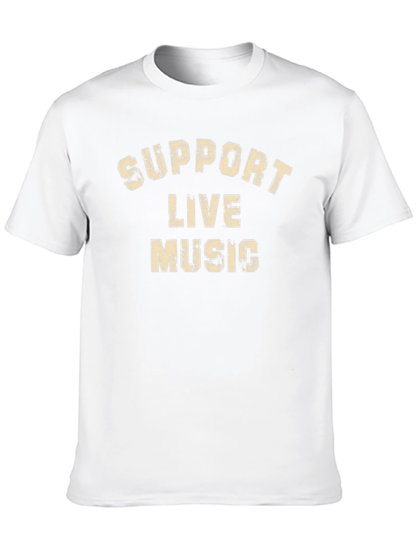 Support Live Music Graphic Tee - Black