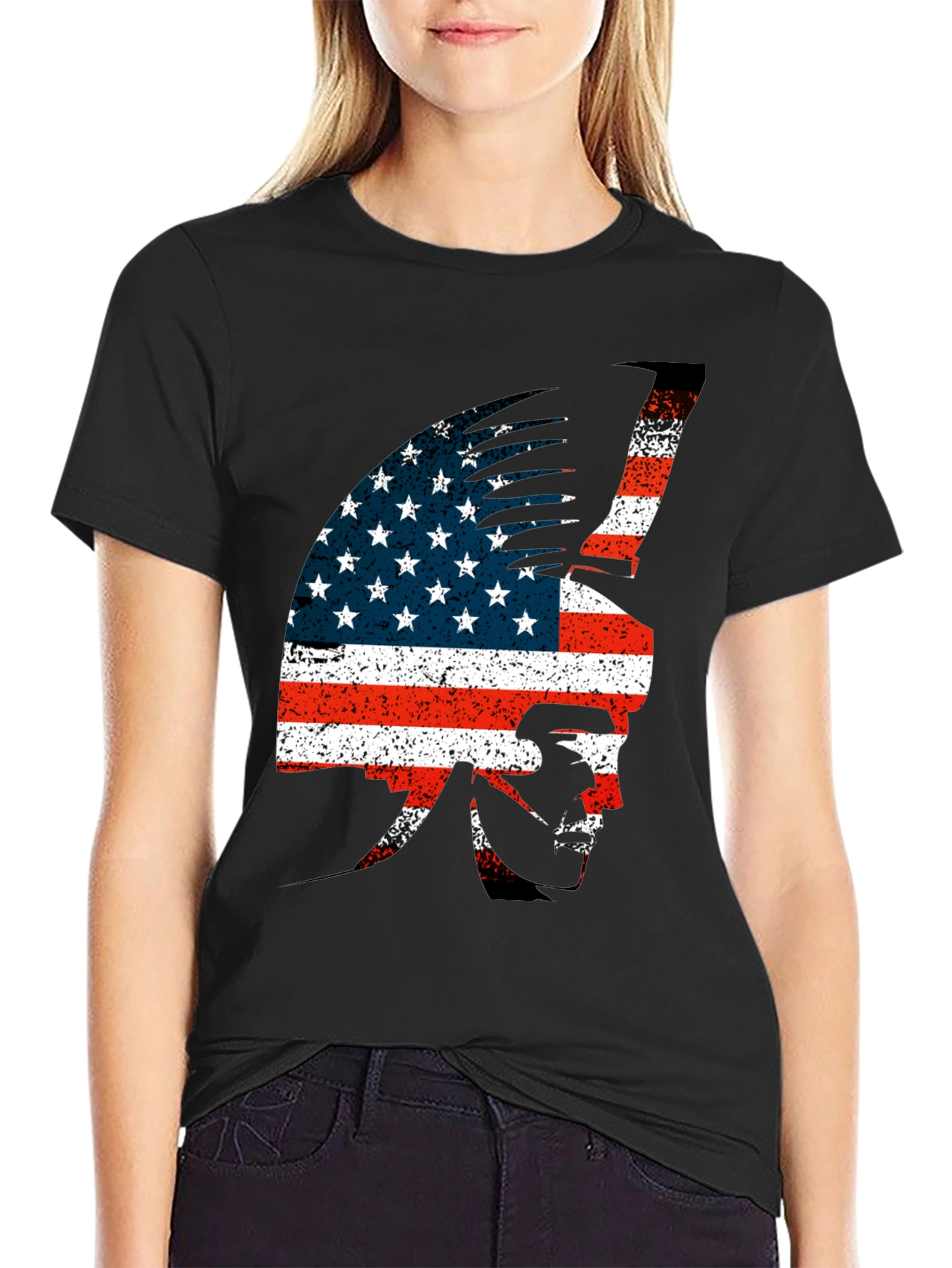 American Indian Flag Tee - Patriotic Graphic T-Shirt