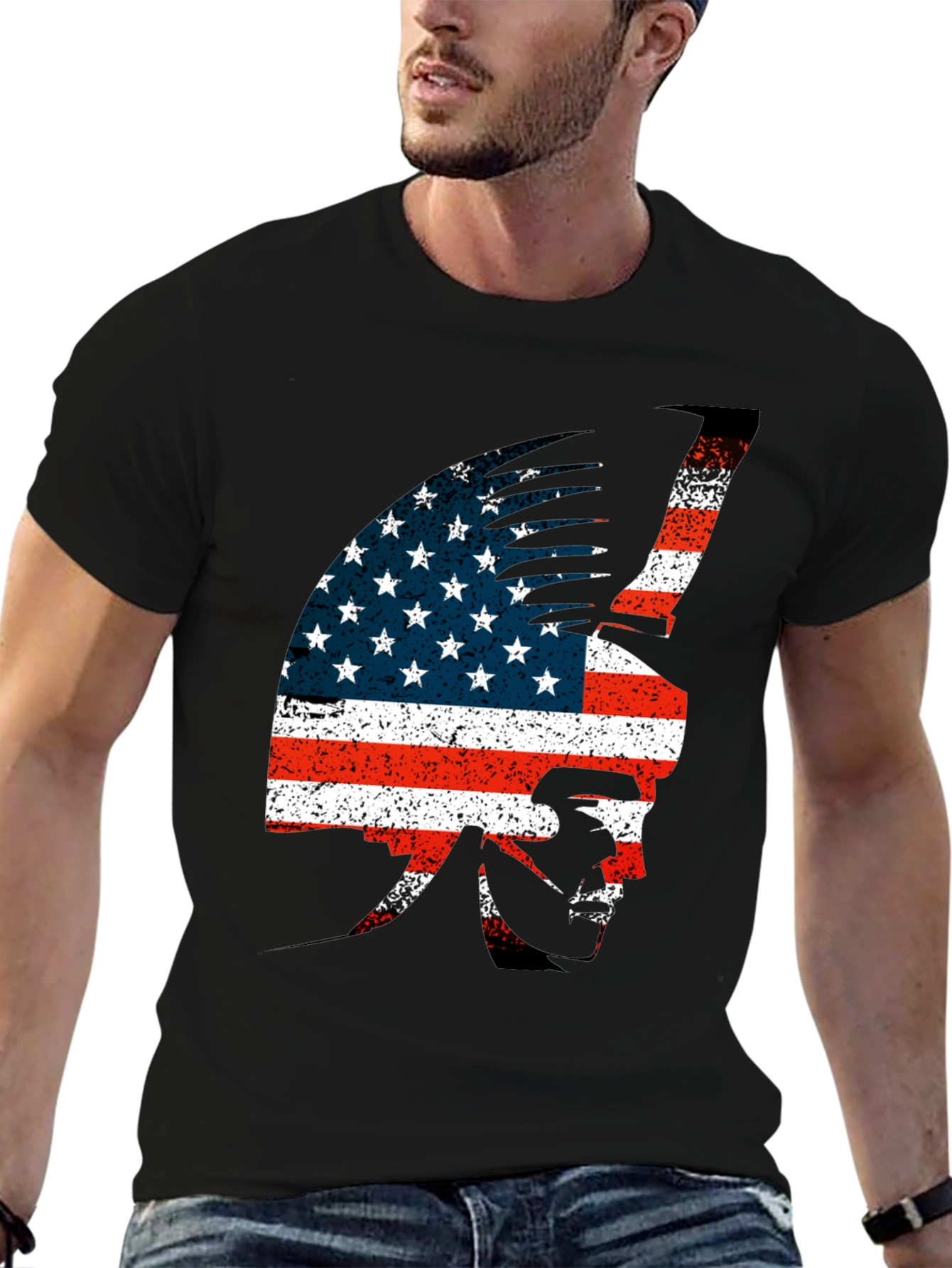 American Indian Flag Tee - Patriotic Graphic T-Shirt