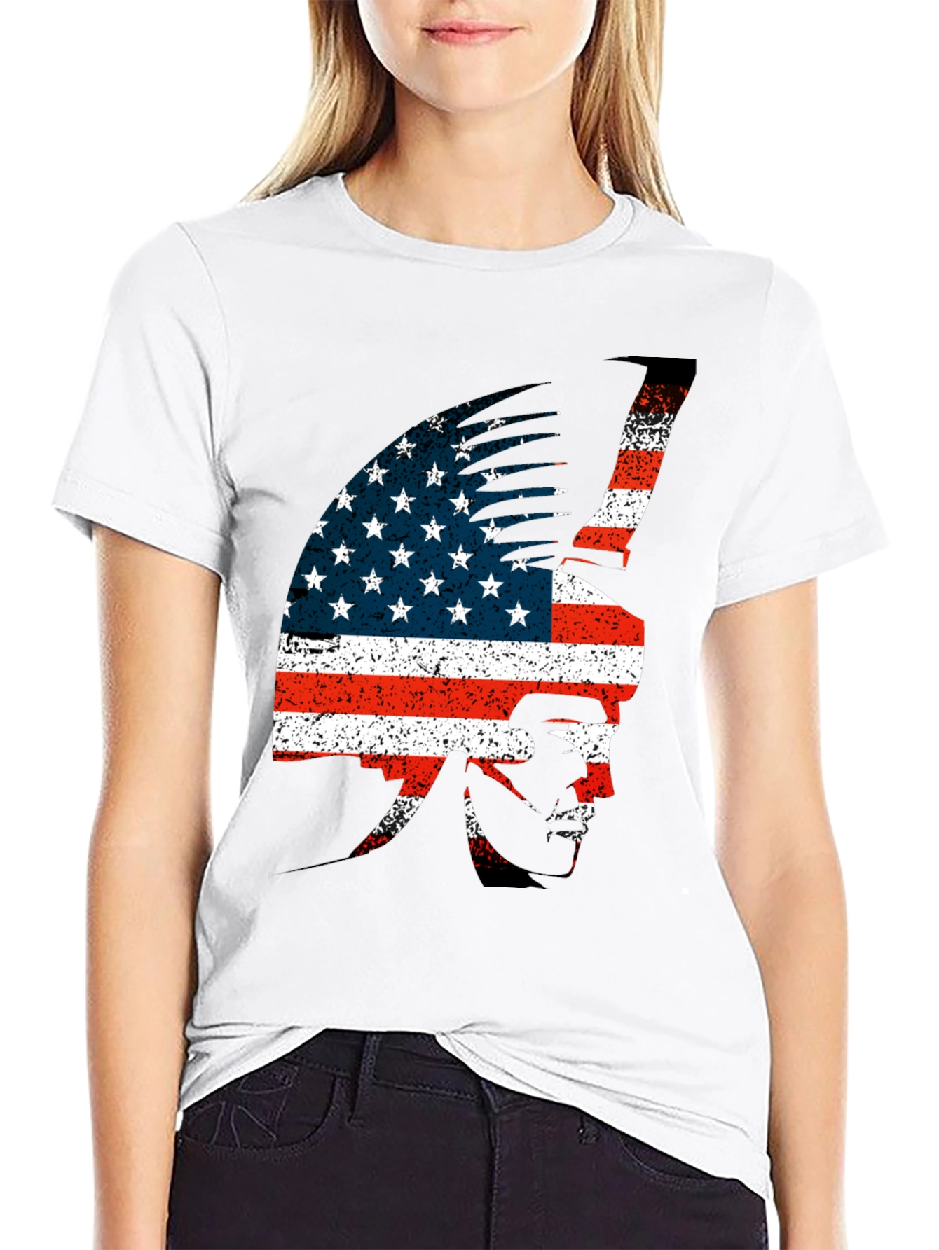 American Indian Flag Tee - Patriotic Graphic T-Shirt
