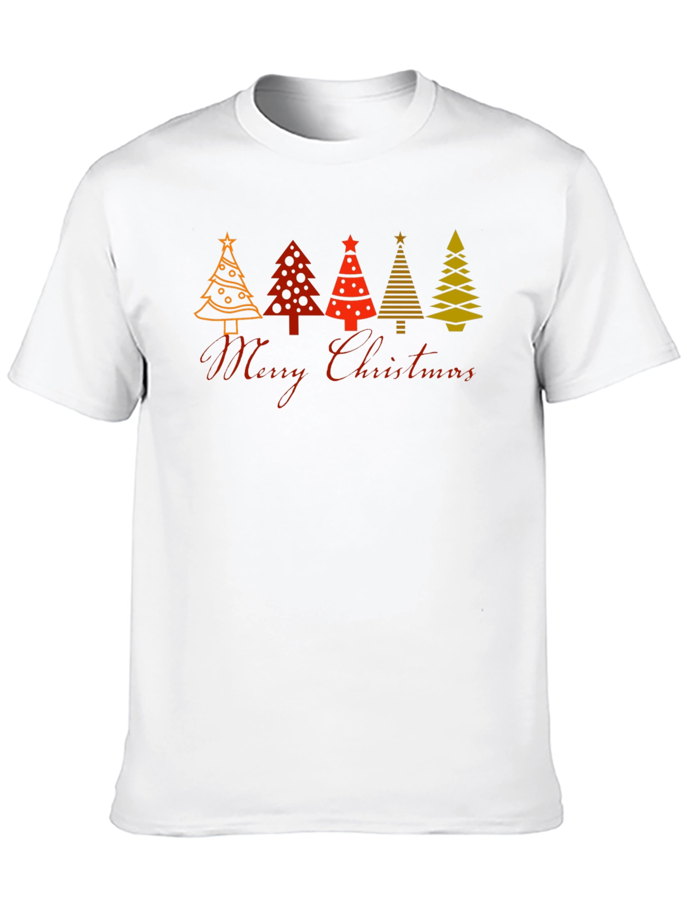 Festive Christmas Tree Graphic T-Shirt