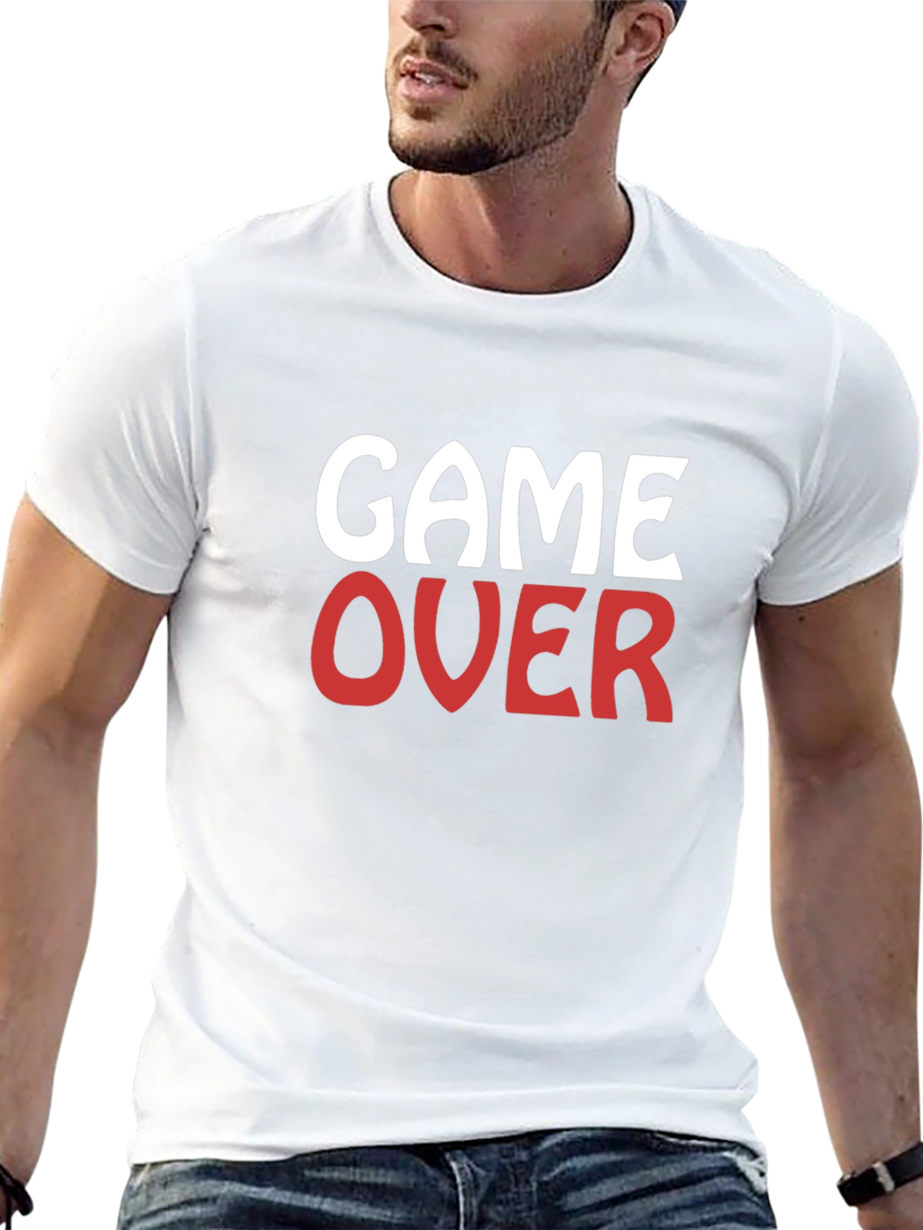 Game Over Graphic T-Shirt - Black
