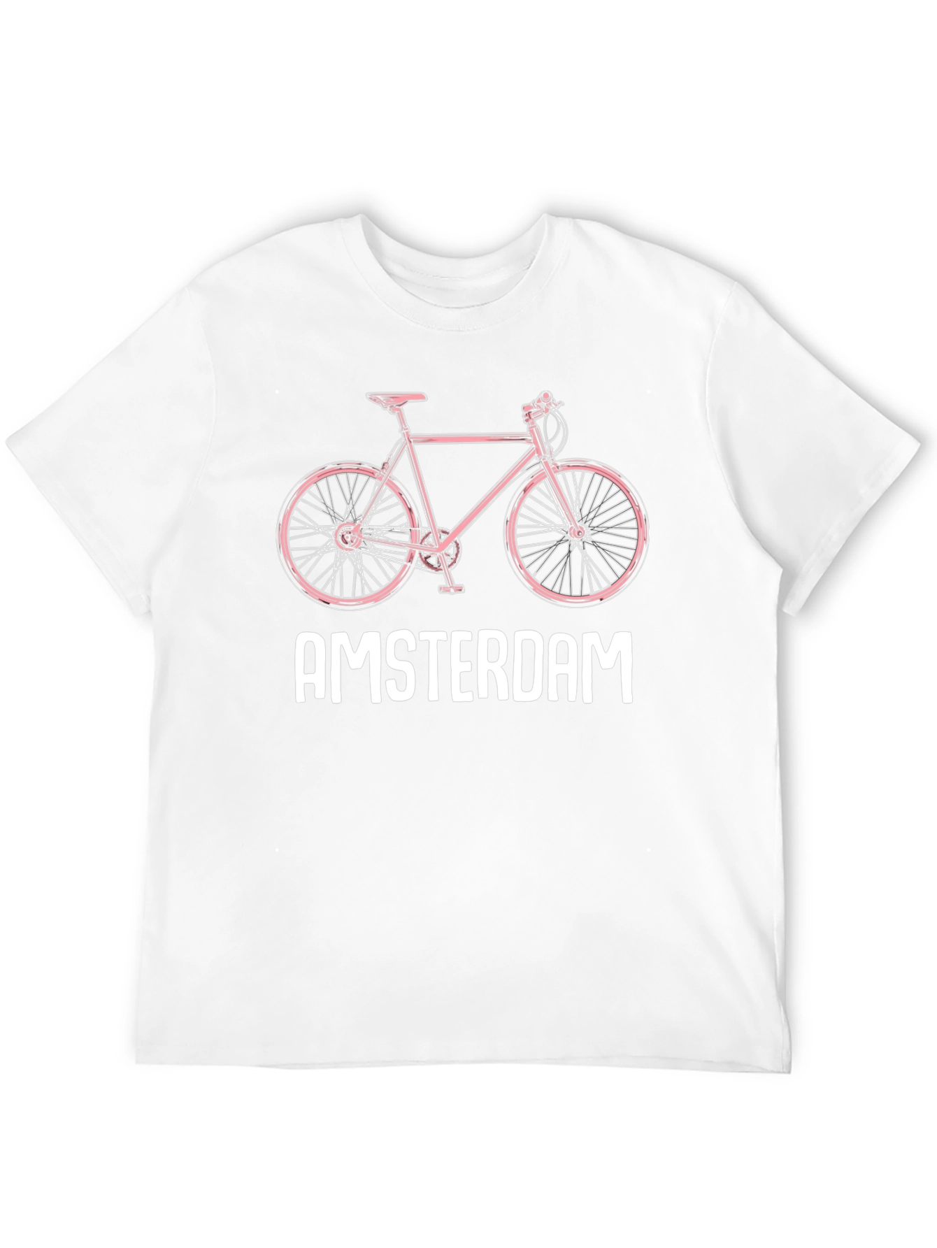 Amsterdam Bike Graphic Tee - Trendy City Style