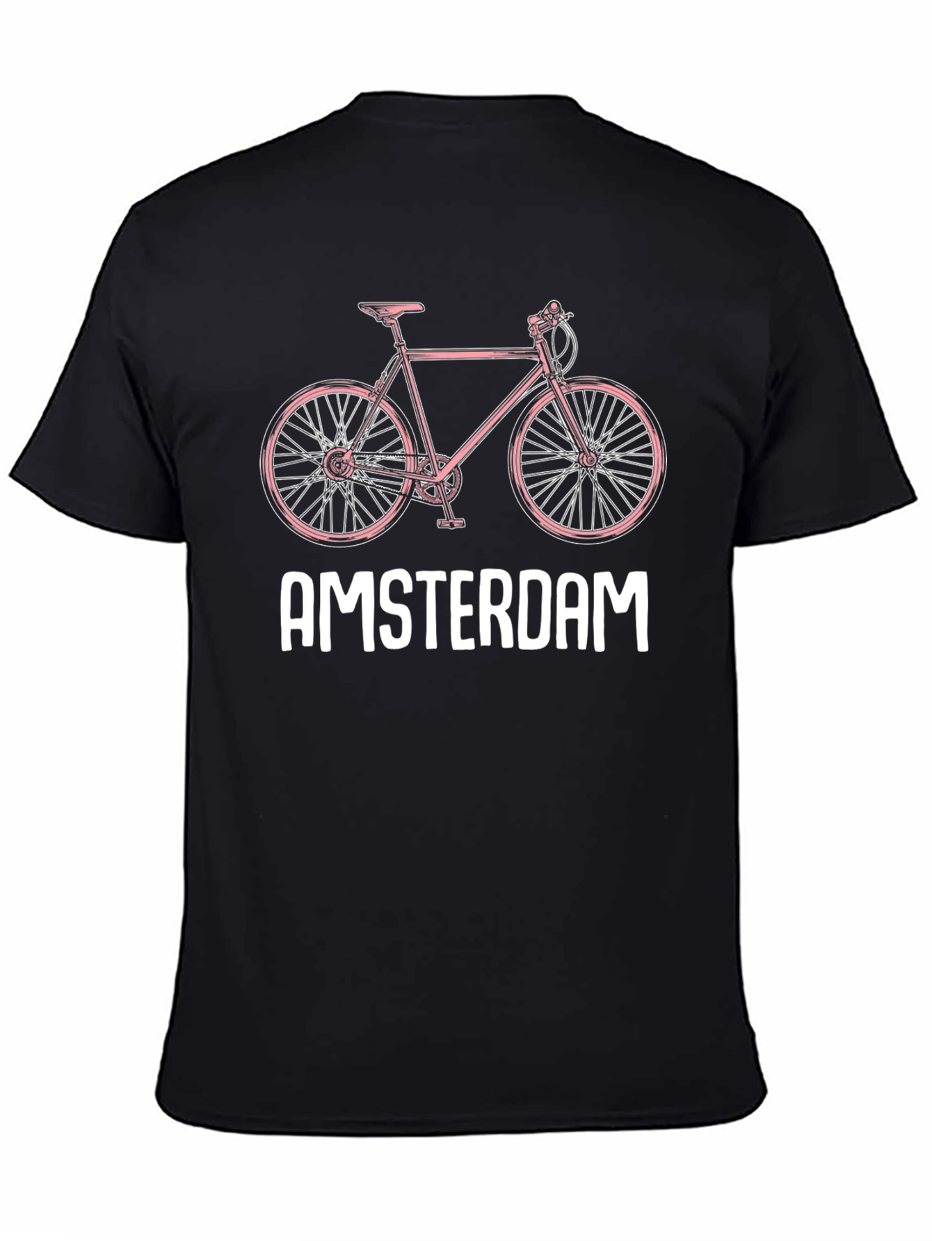 Amsterdam Bike Graphic Tee - Trendy City Style