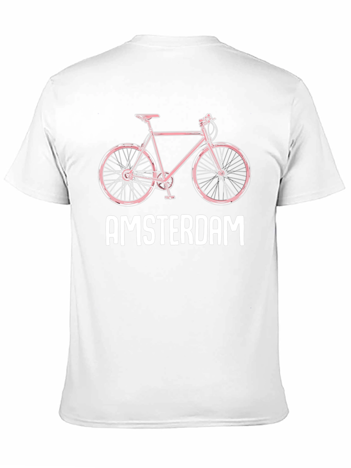 Amsterdam Bike Graphic Tee - Trendy City Style