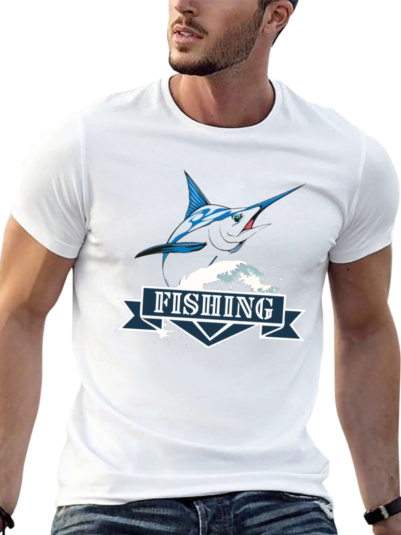 Fishing T-Shirt - Marlin Graphic Tee