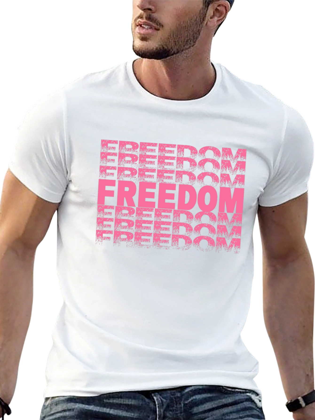 Freedom Graphic Black T-Shirt