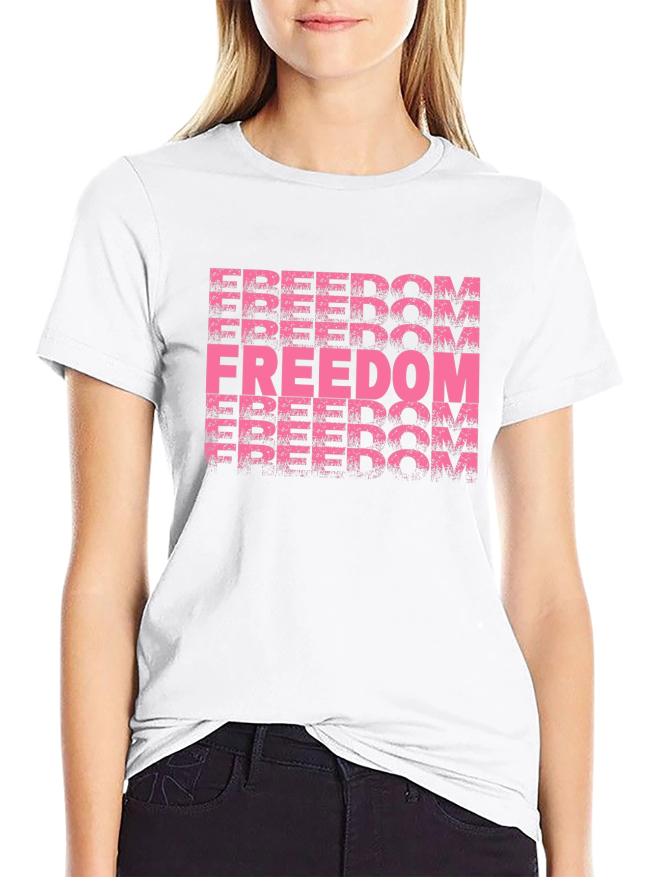 Freedom Graphic Black T-Shirt
