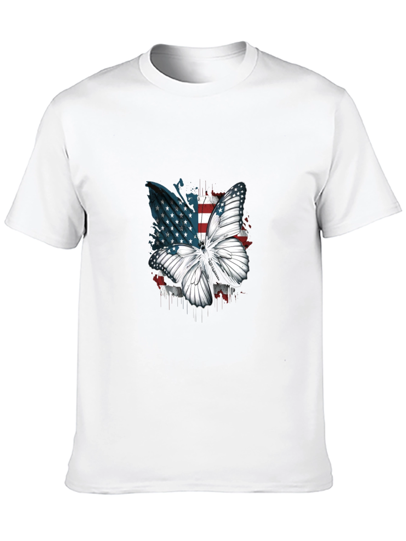 American Flag Butterfly Graphic Tee