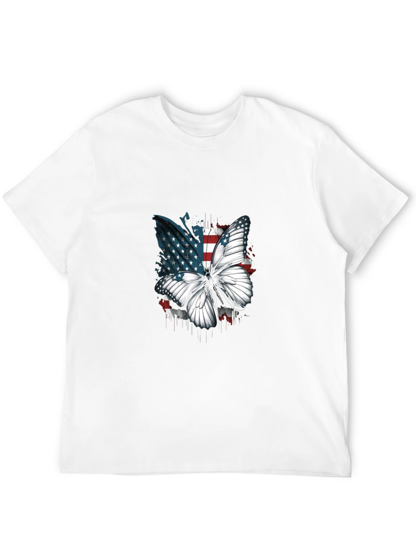 American Flag Butterfly Graphic Tee
