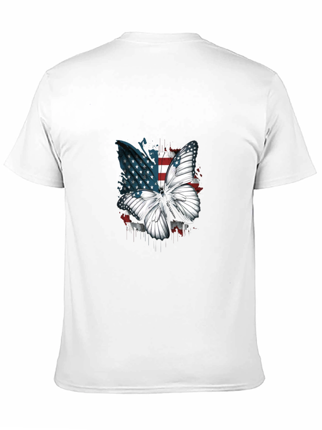 American Flag Butterfly Graphic Tee
