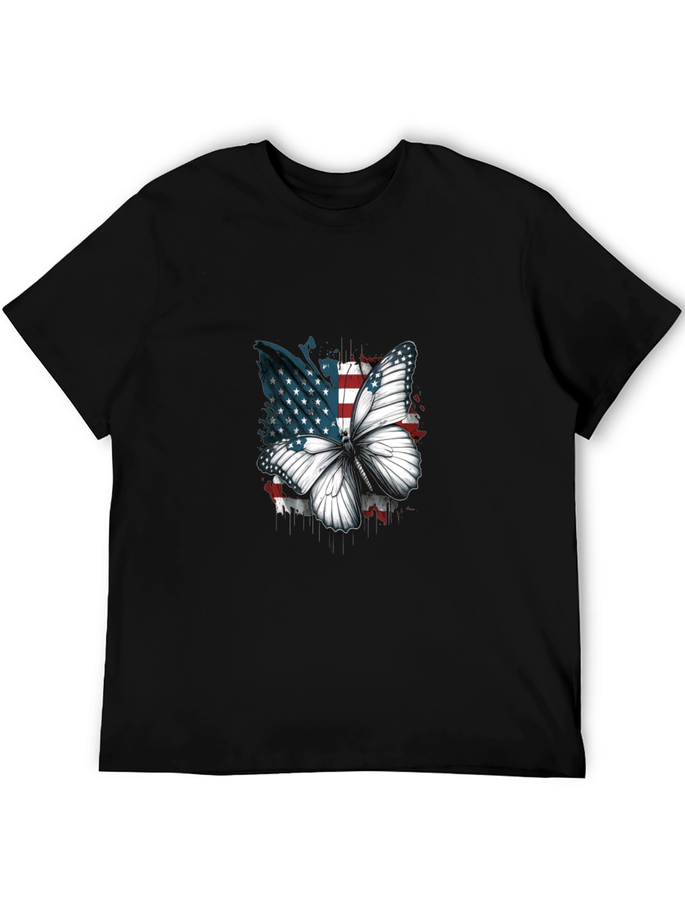 American Flag Butterfly Graphic Tee