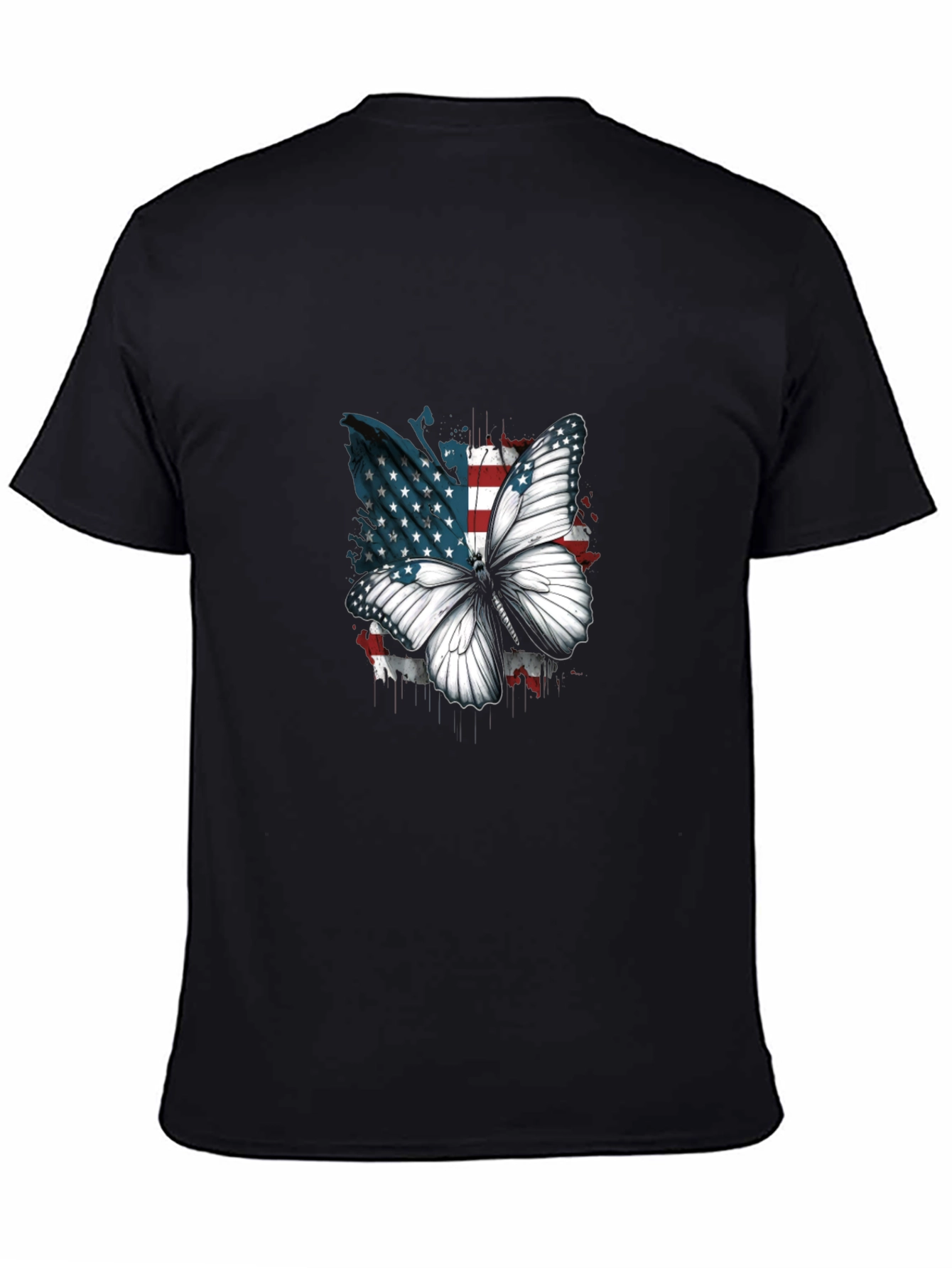 American Flag Butterfly Graphic Tee