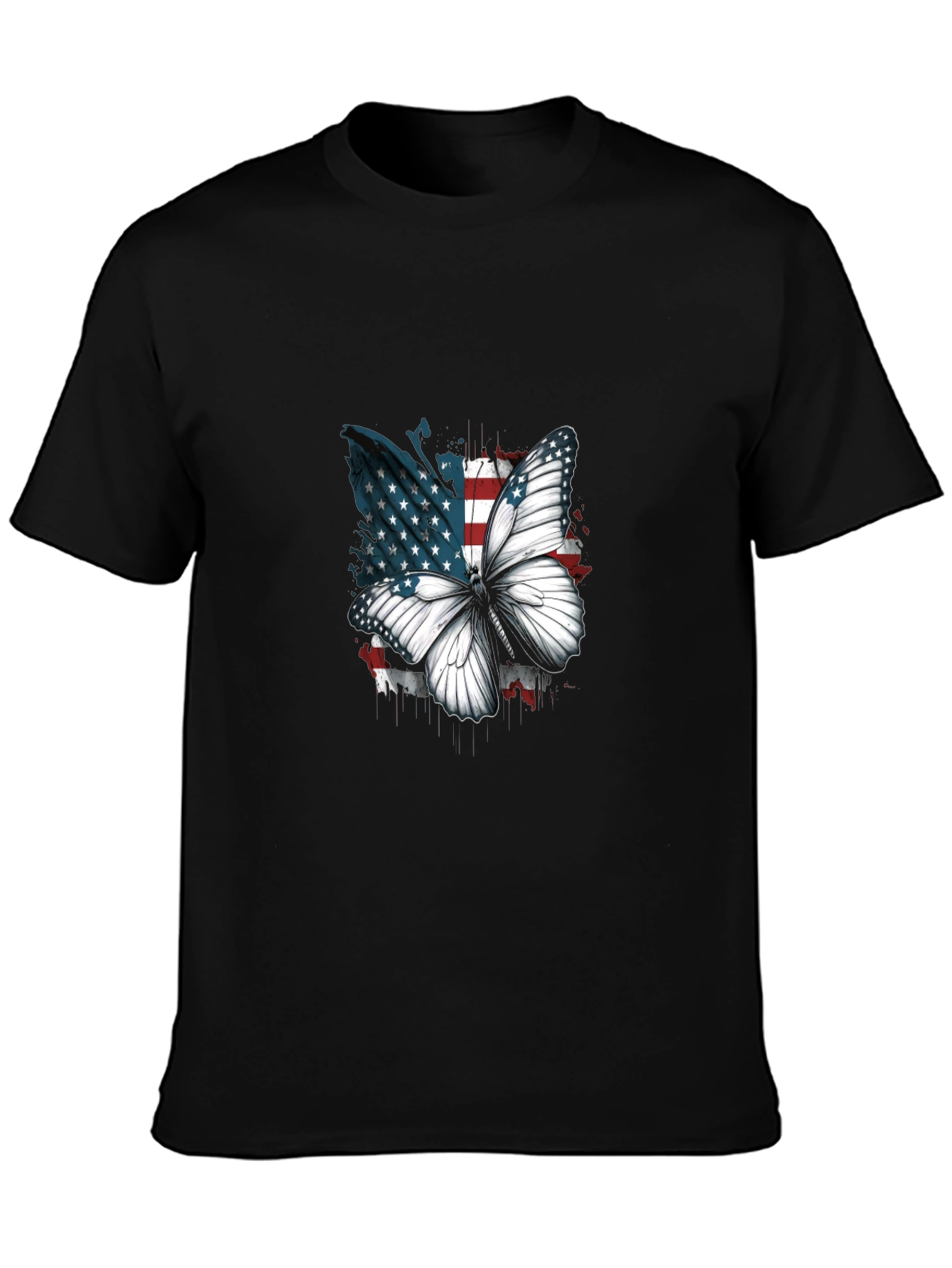 American Flag Butterfly Graphic Tee