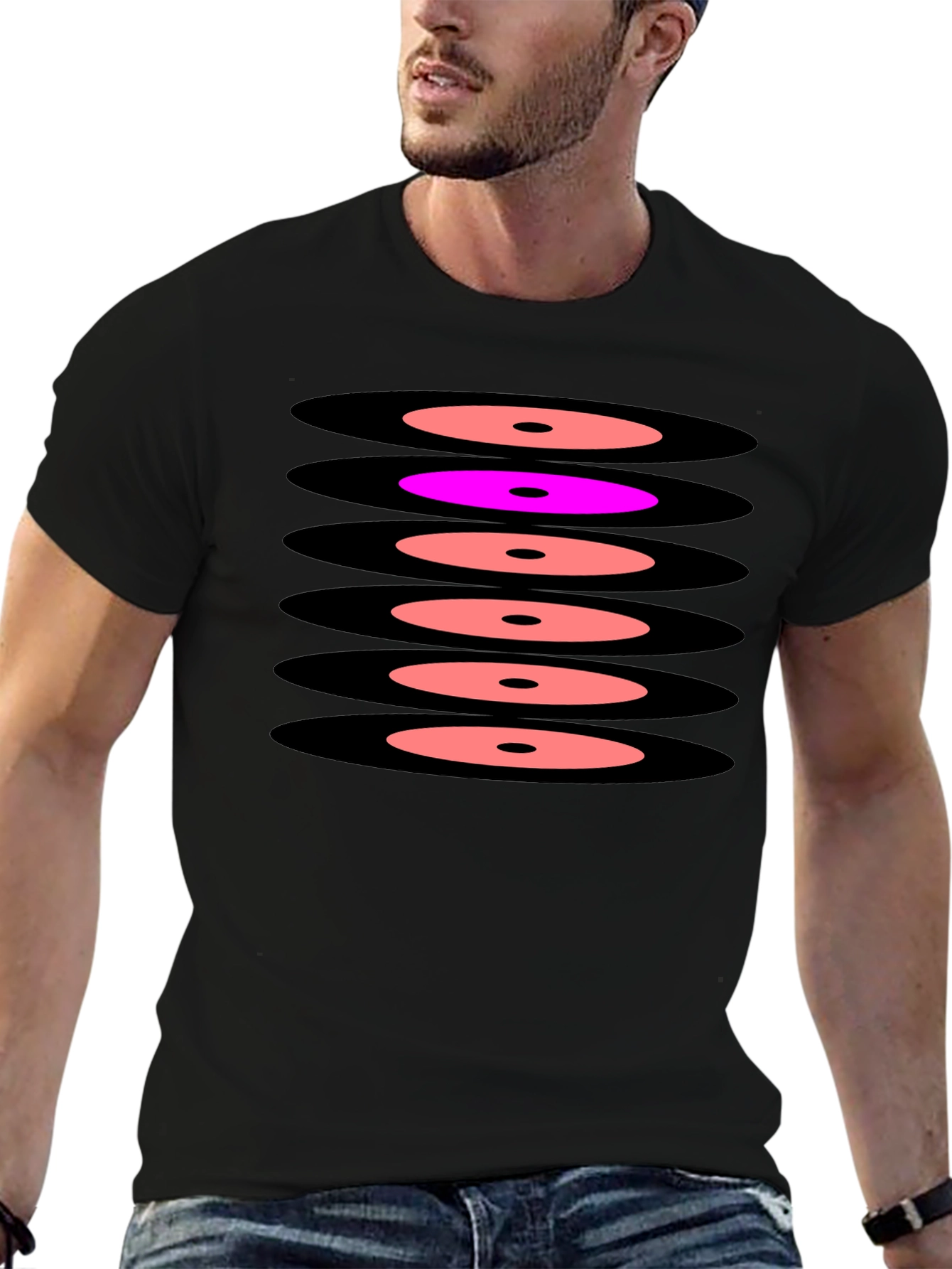 Graphic Stacked Circles Tee