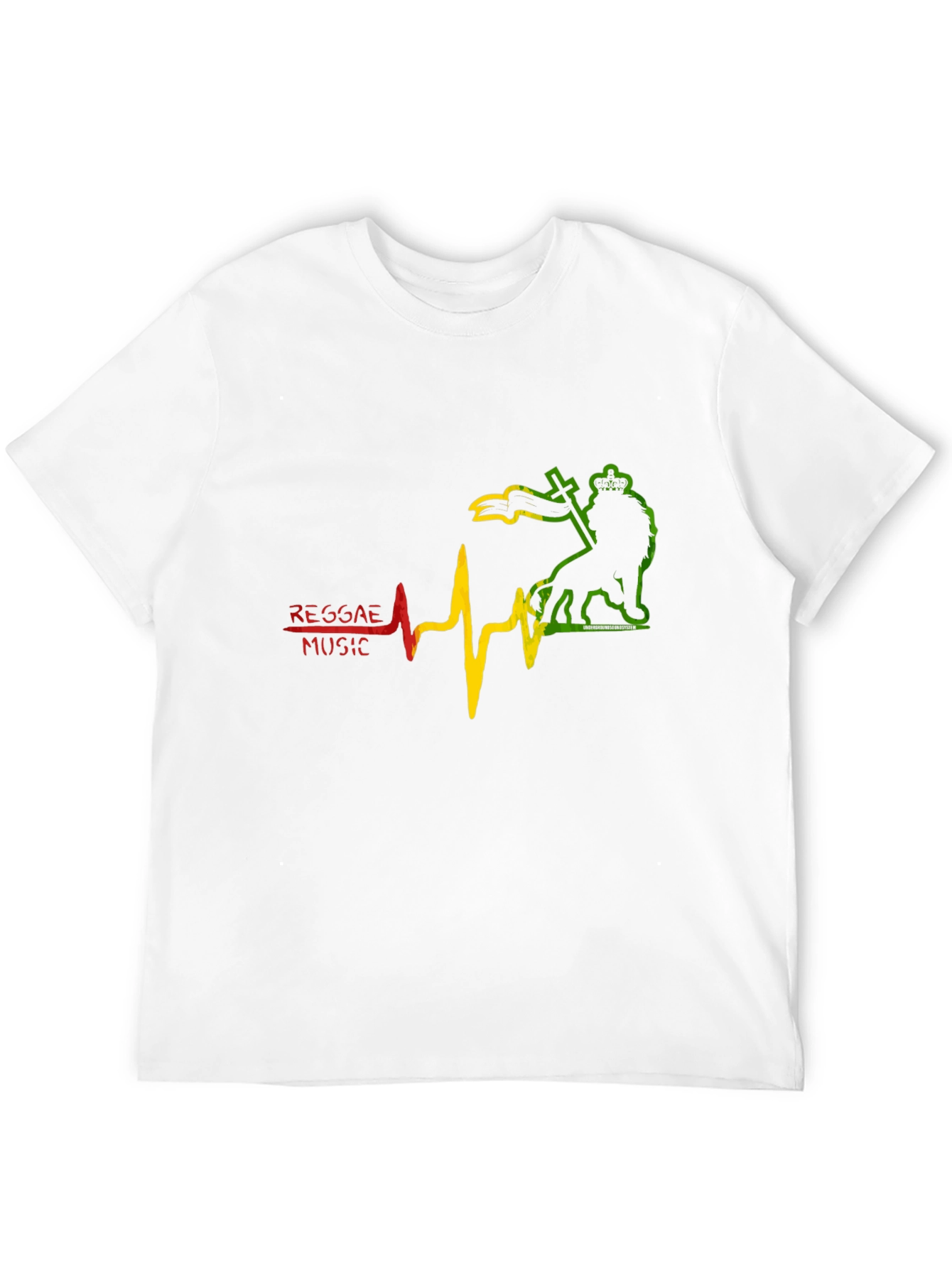 Reggae Music Lion Heartbeat T-Shirt