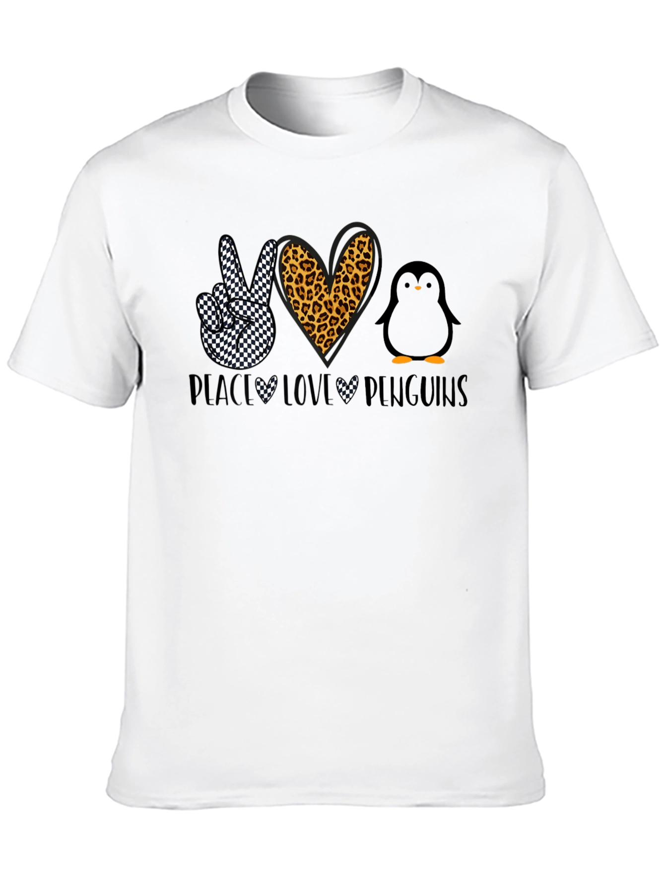 Peace Love Penguins Graphic T-Shirt