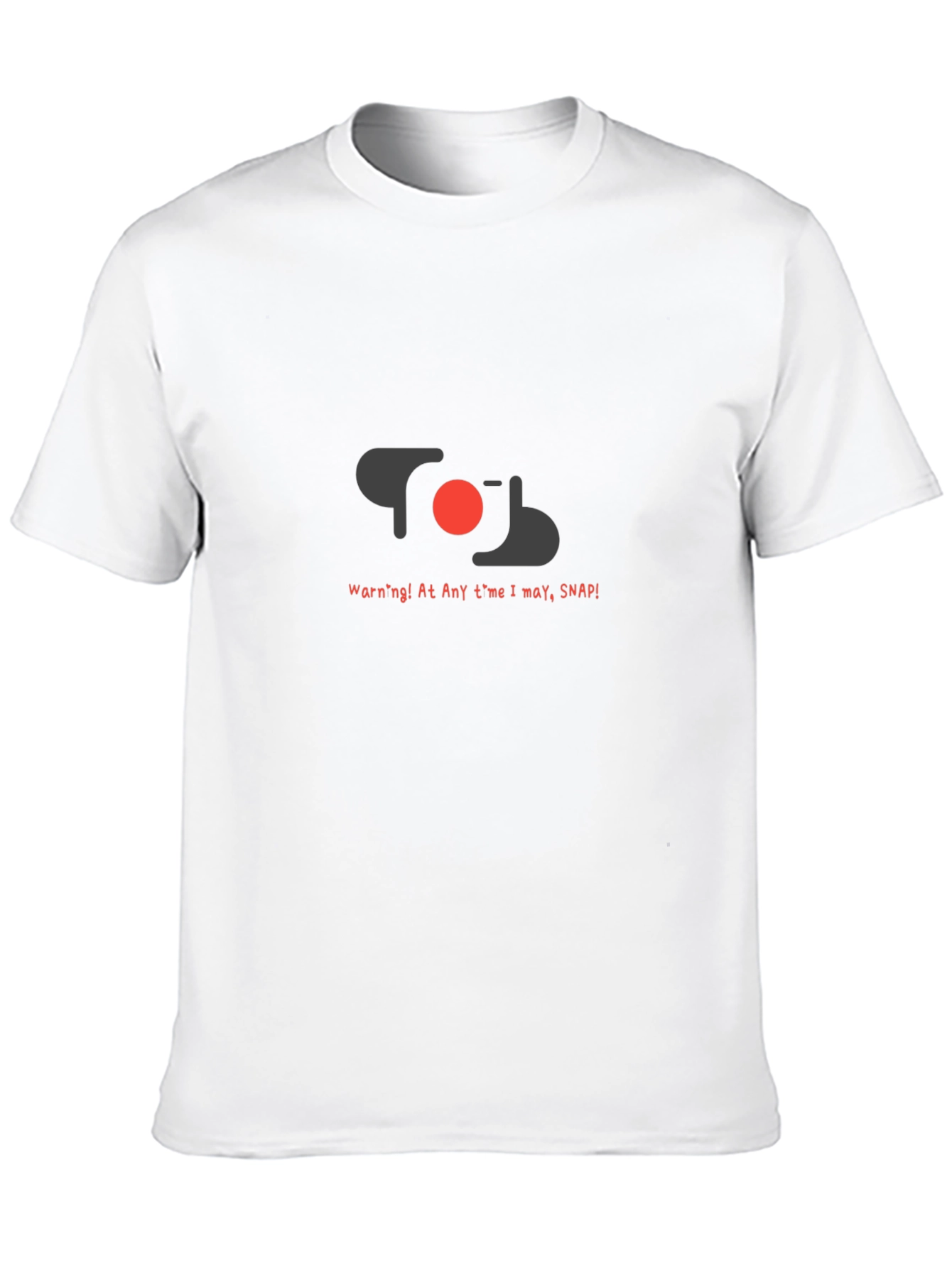 Warning! I May Snap! Camera Design Black T-Shirt