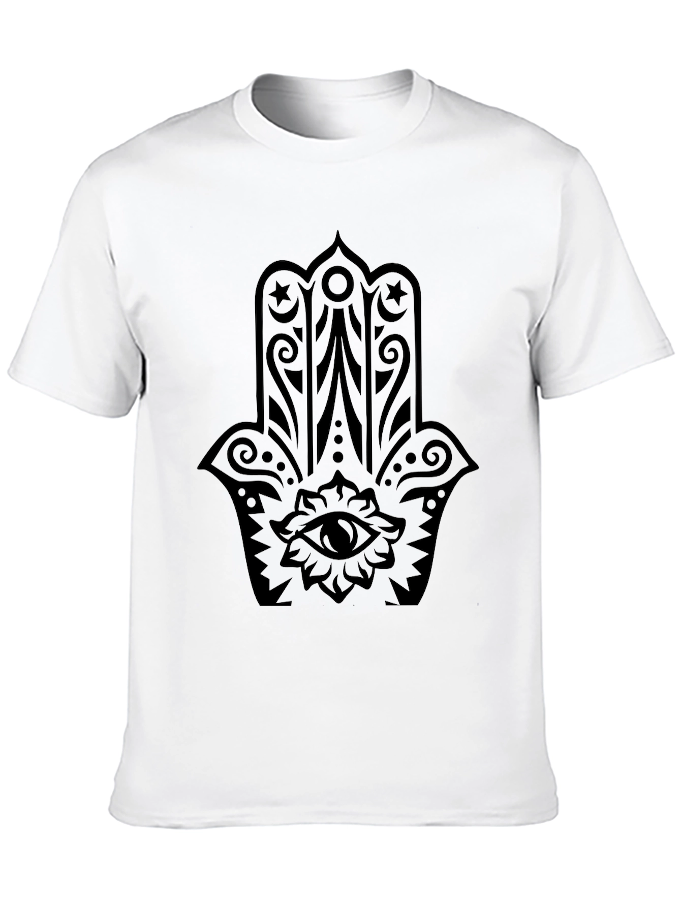 Black Hamsa Hand Graphic Tee - Unisex