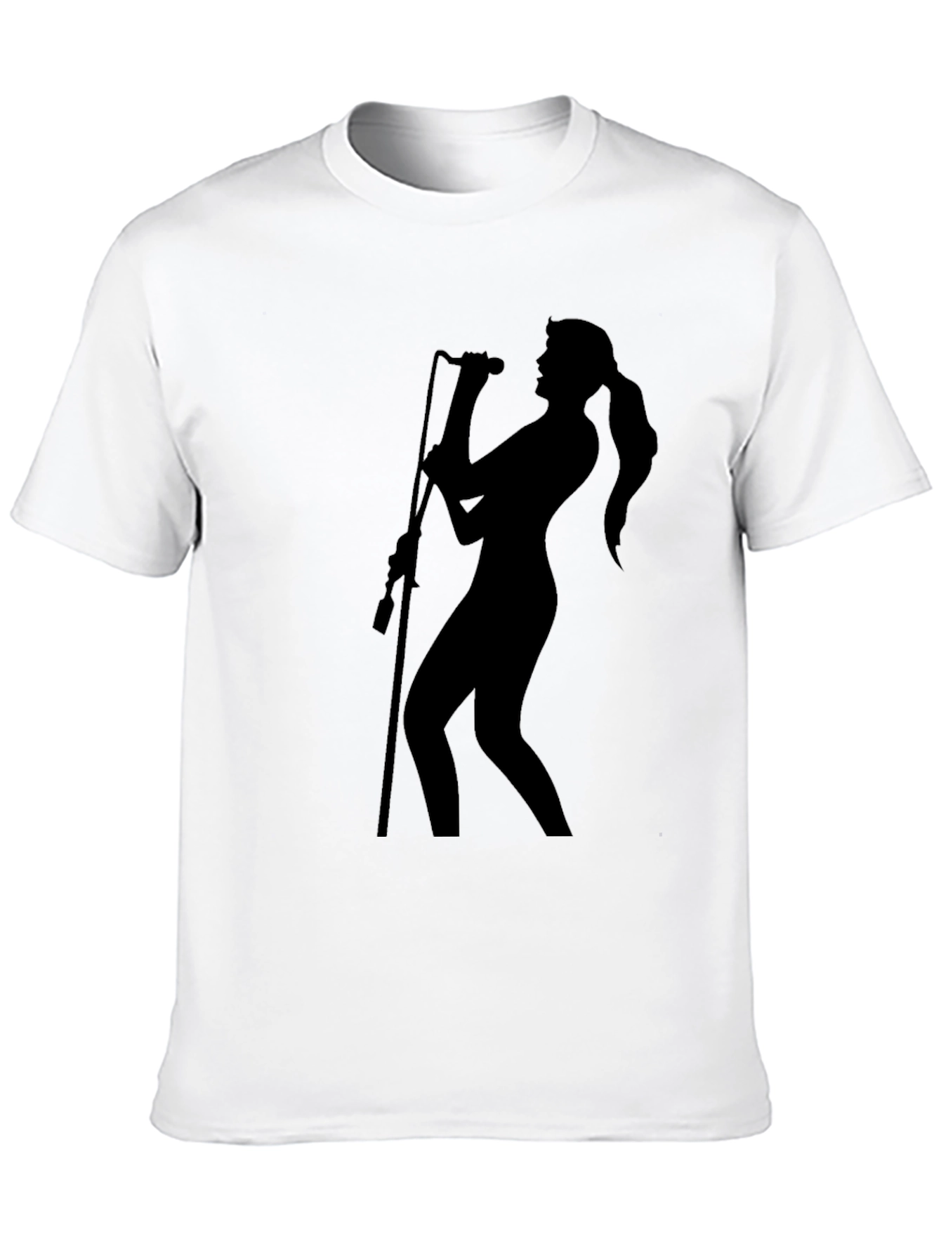 Singer Silhouette Black T-Shirt