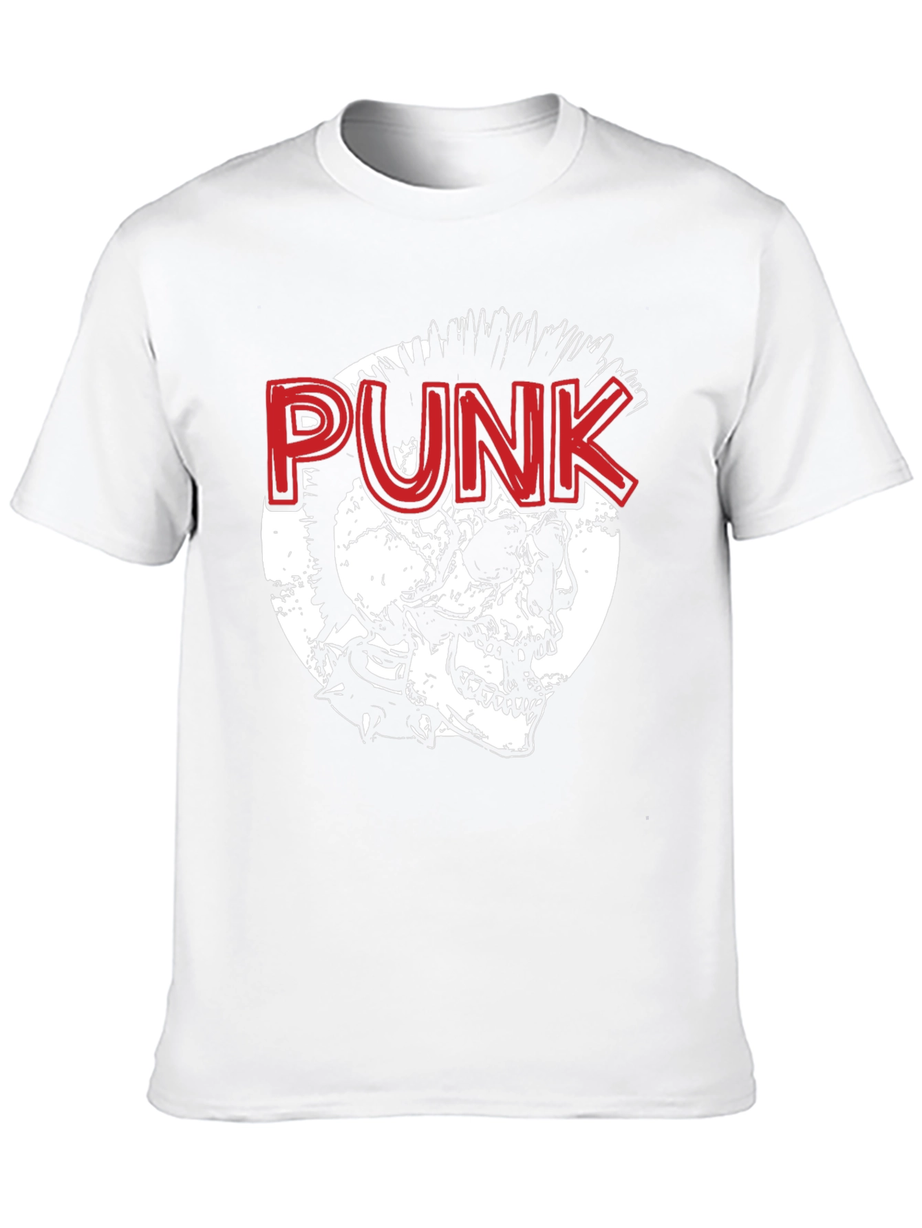 Punk Skull Graphic Tee - Edgy Style