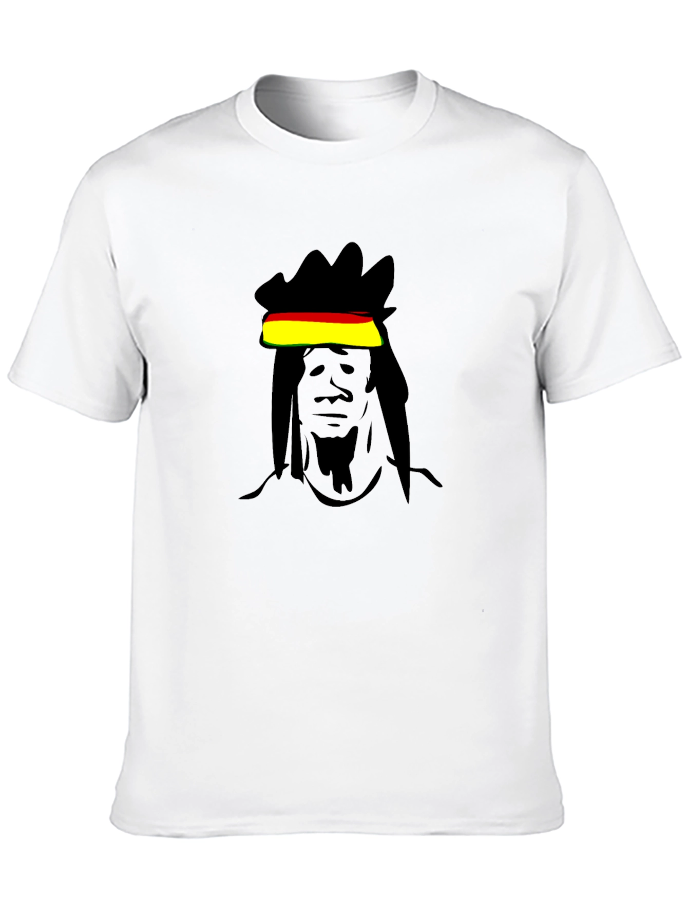 Rasta Man Graphic Black T-Shirt - Casual Cool