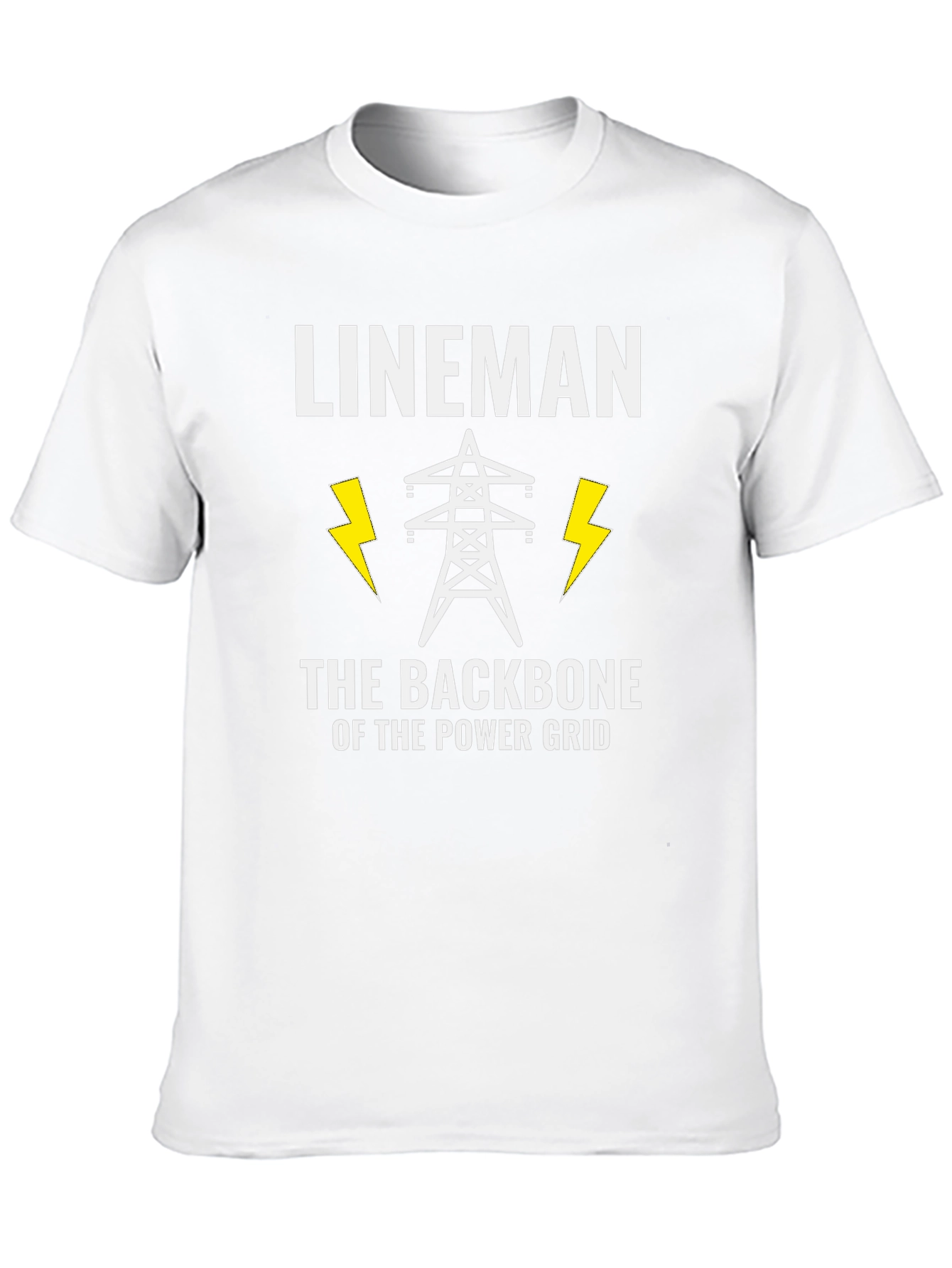 Lineman Power Grid T-Shirt - Backbone of Power
